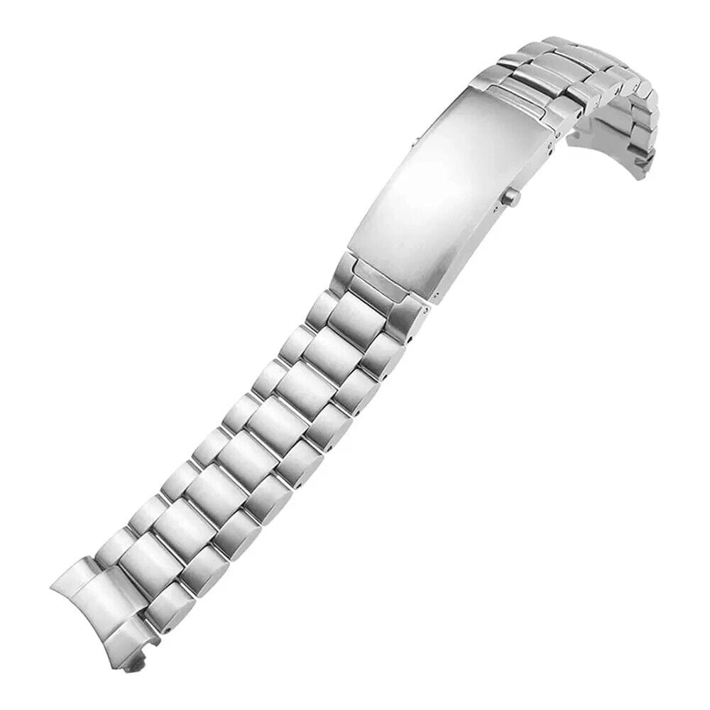 Omega Stainless Steel Omega Seamaster Strap Bracelet Silver Watch - 5 Beads 20/22 mm