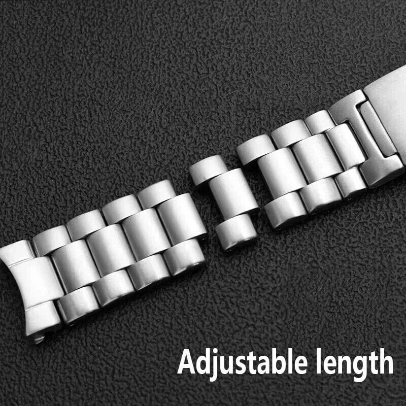 Omega Stainless Steel Omega Seamaster Strap Bracelet Silver Watch - 5 Beads 20/22 mm