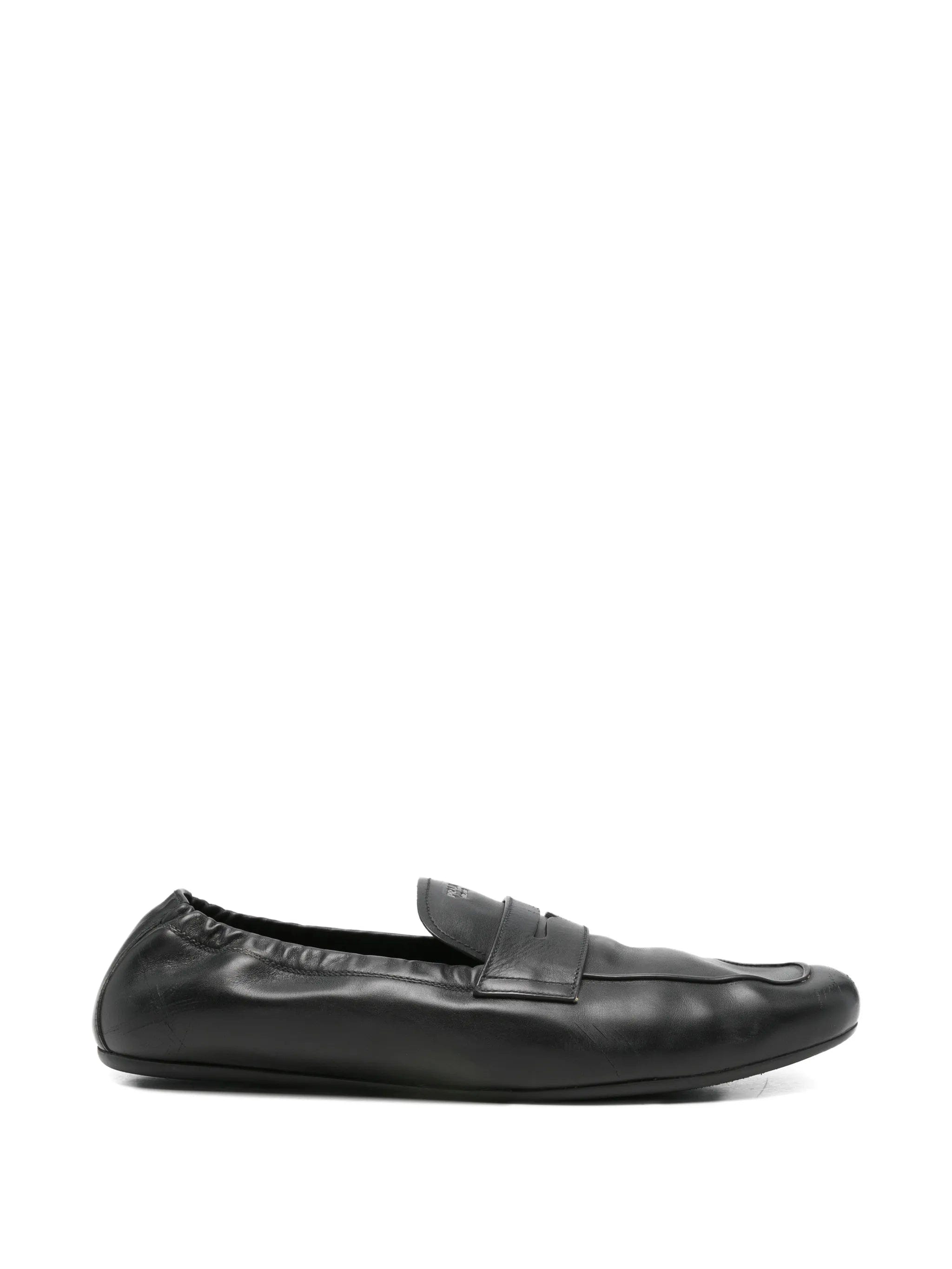 Prada slip - on leather loafers