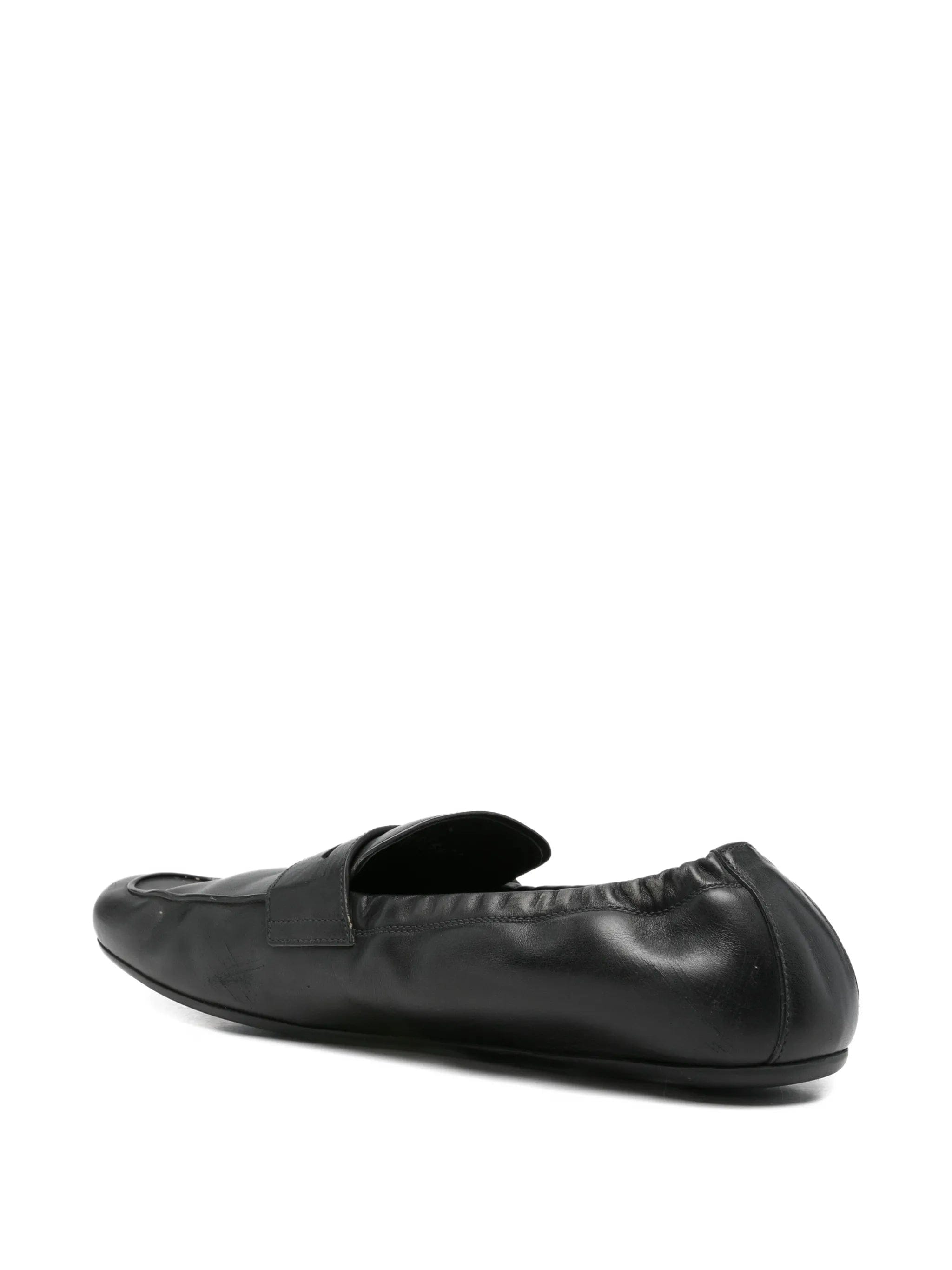 Prada slip - on leather loafers