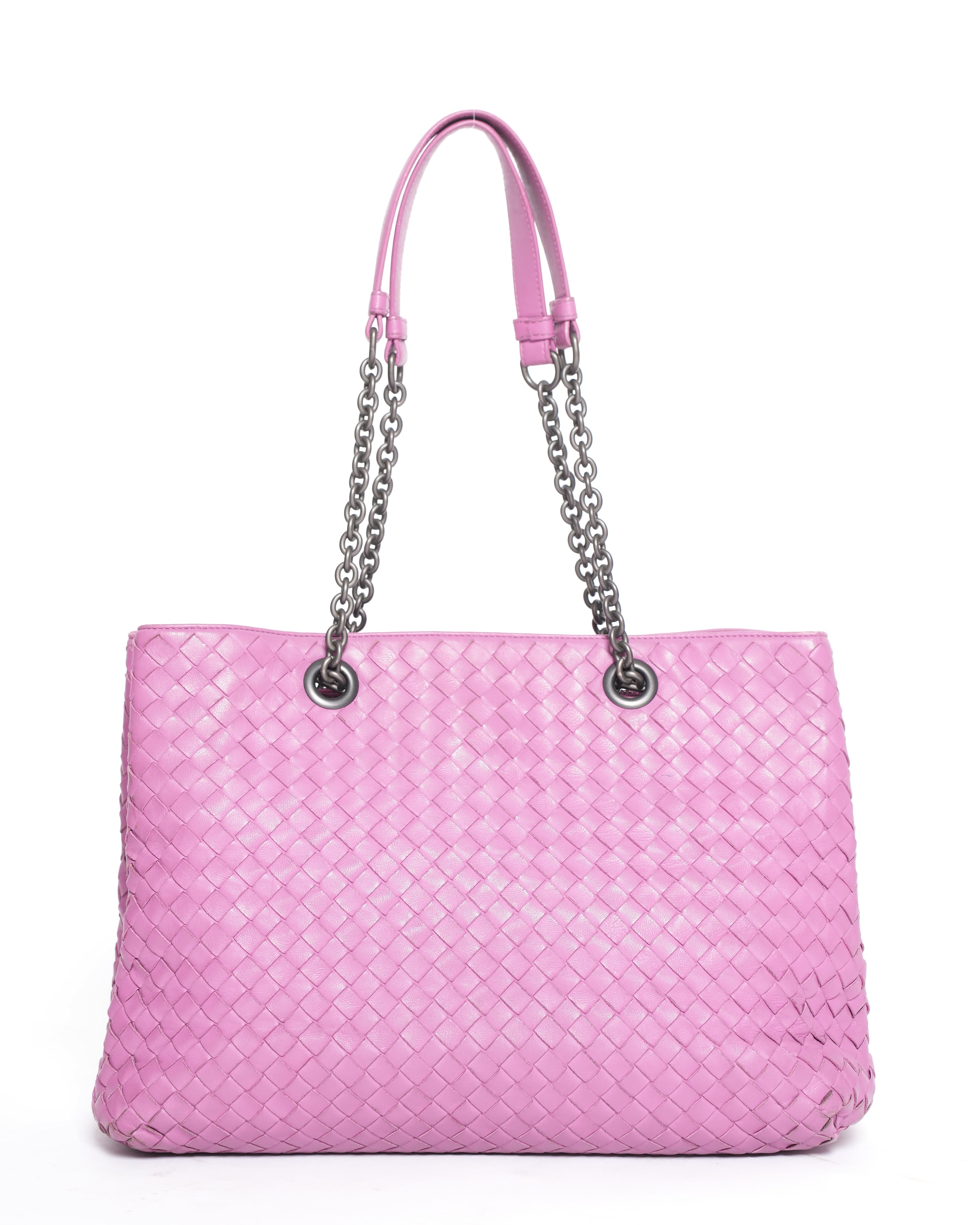 Bottega Veneta Intrecciato Leather Chain Shoulder Bag