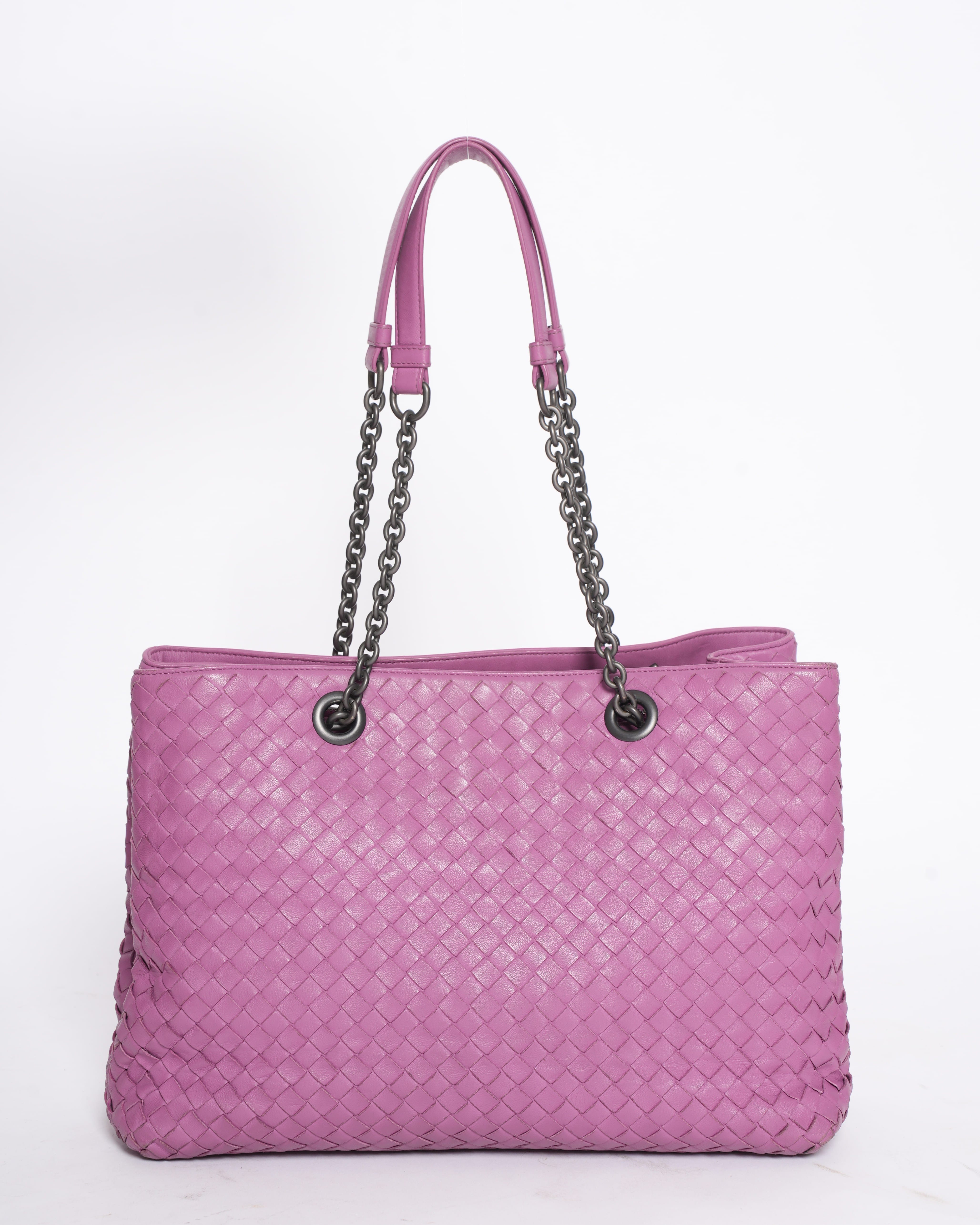 Bottega Veneta Intrecciato Leather Chain Shoulder Bag