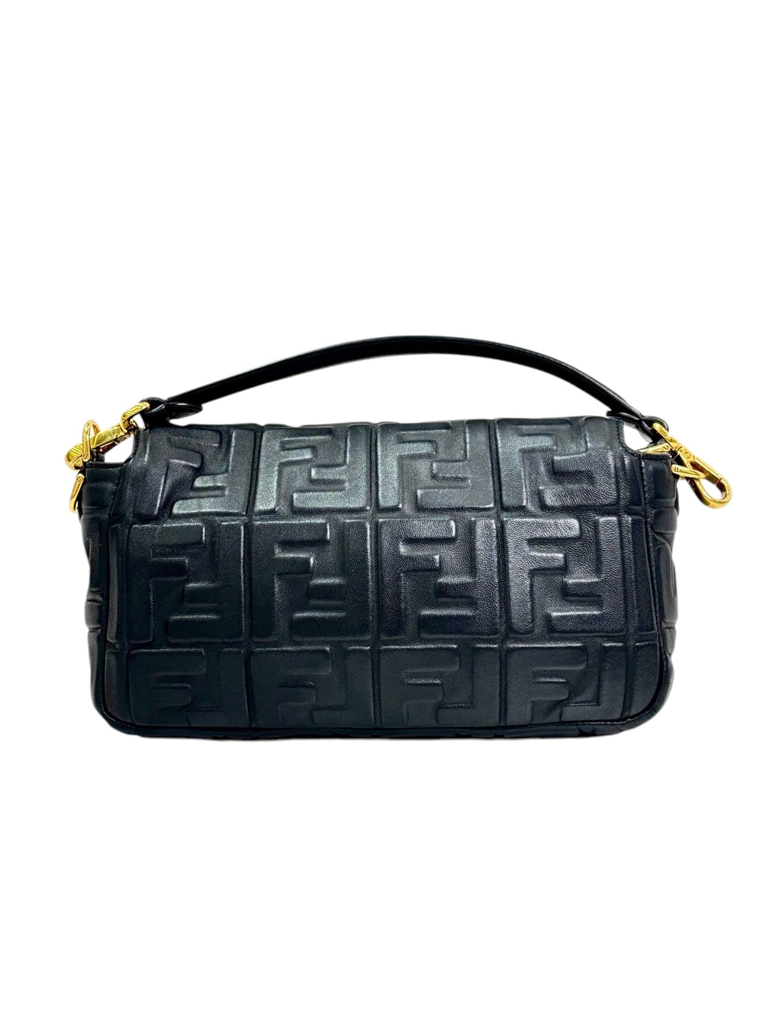 Fendi Baguette Classic Size Black Calfskin 06709692