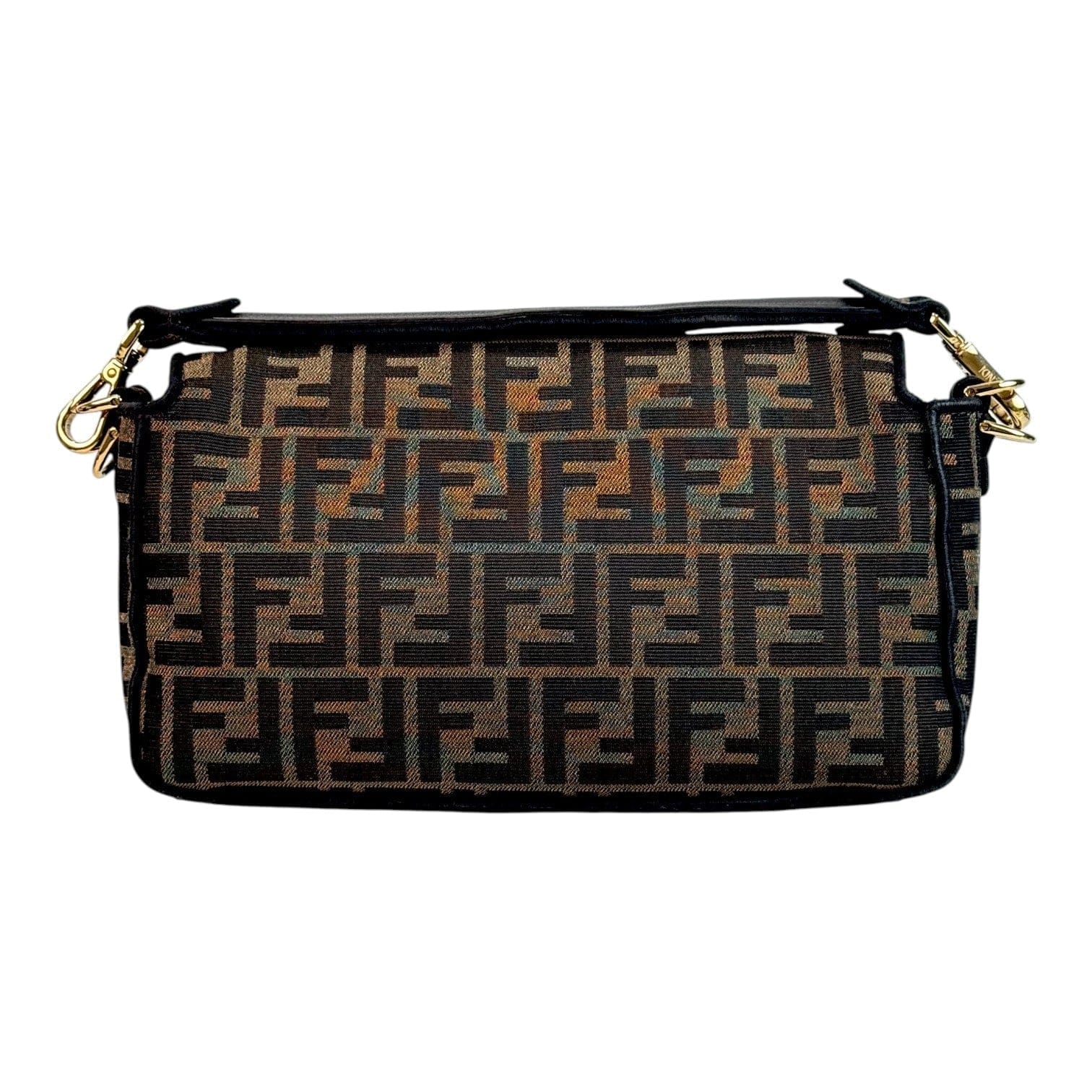 Fendi Baguette Fabric Brown Bag