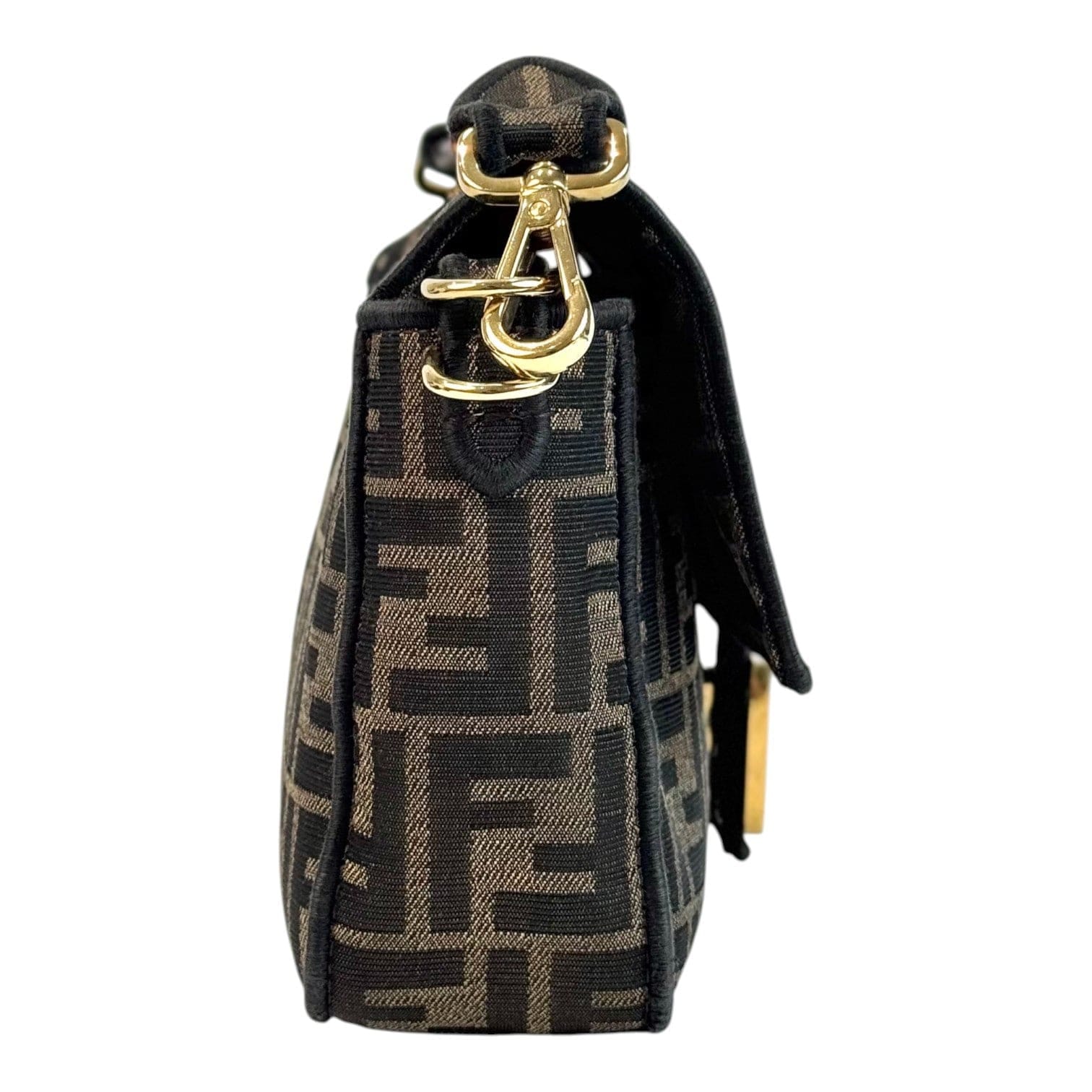 Fendi Baguette Fabric Brown Bag