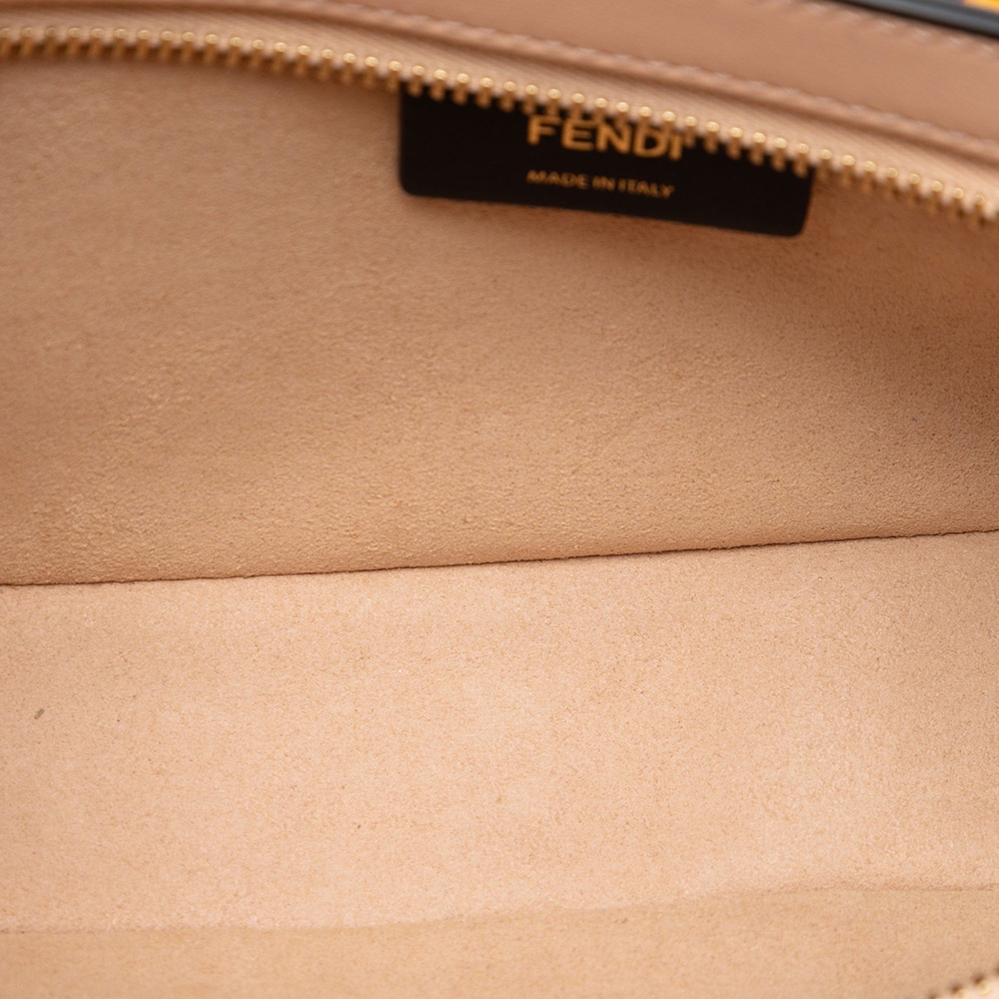 Fendi Leather O Lock Swing Satchel