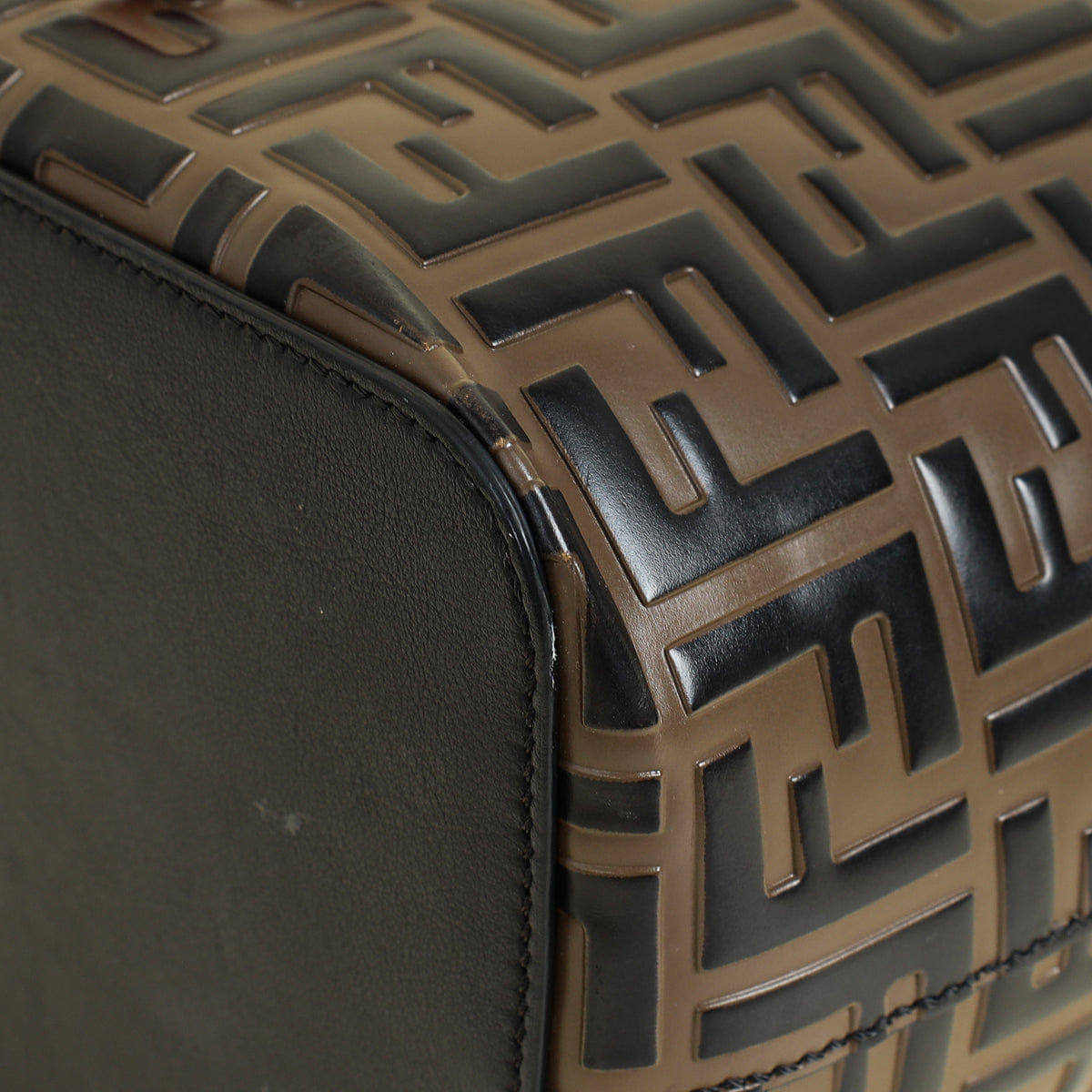 Fendi Bicolor Zucca Embossed Mon Tresor Bag
