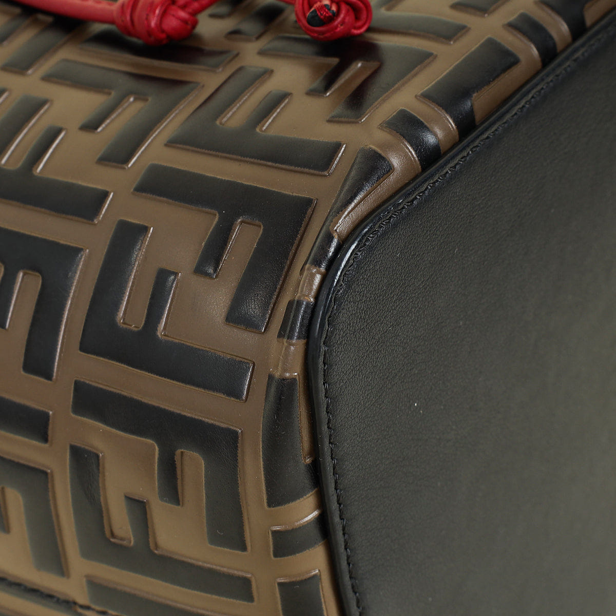 Fendi Bicolor Zucca Embossed Mon Tresor Bag
