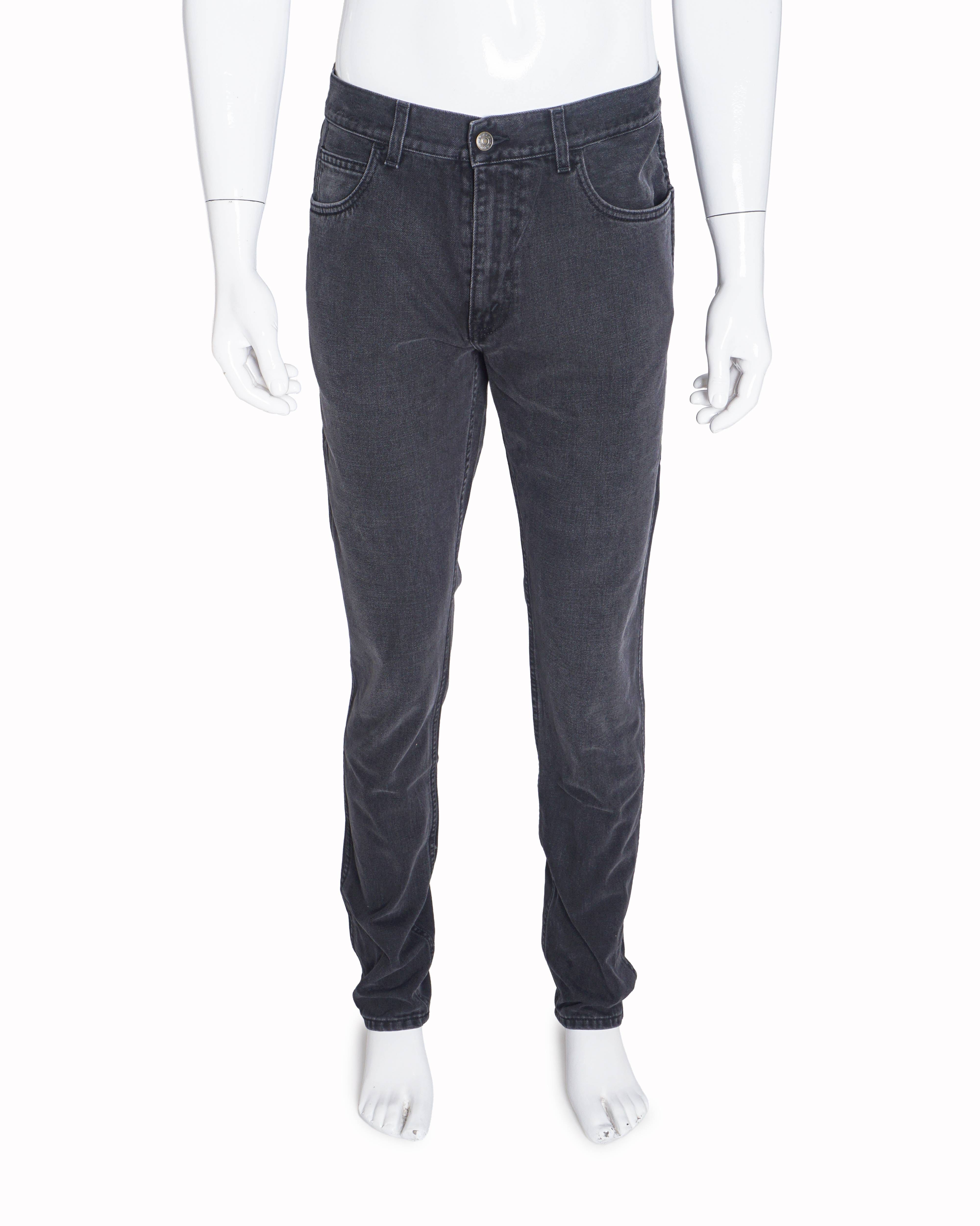 Gucci Men's Charcoal Grey Slim - Fit Jeans