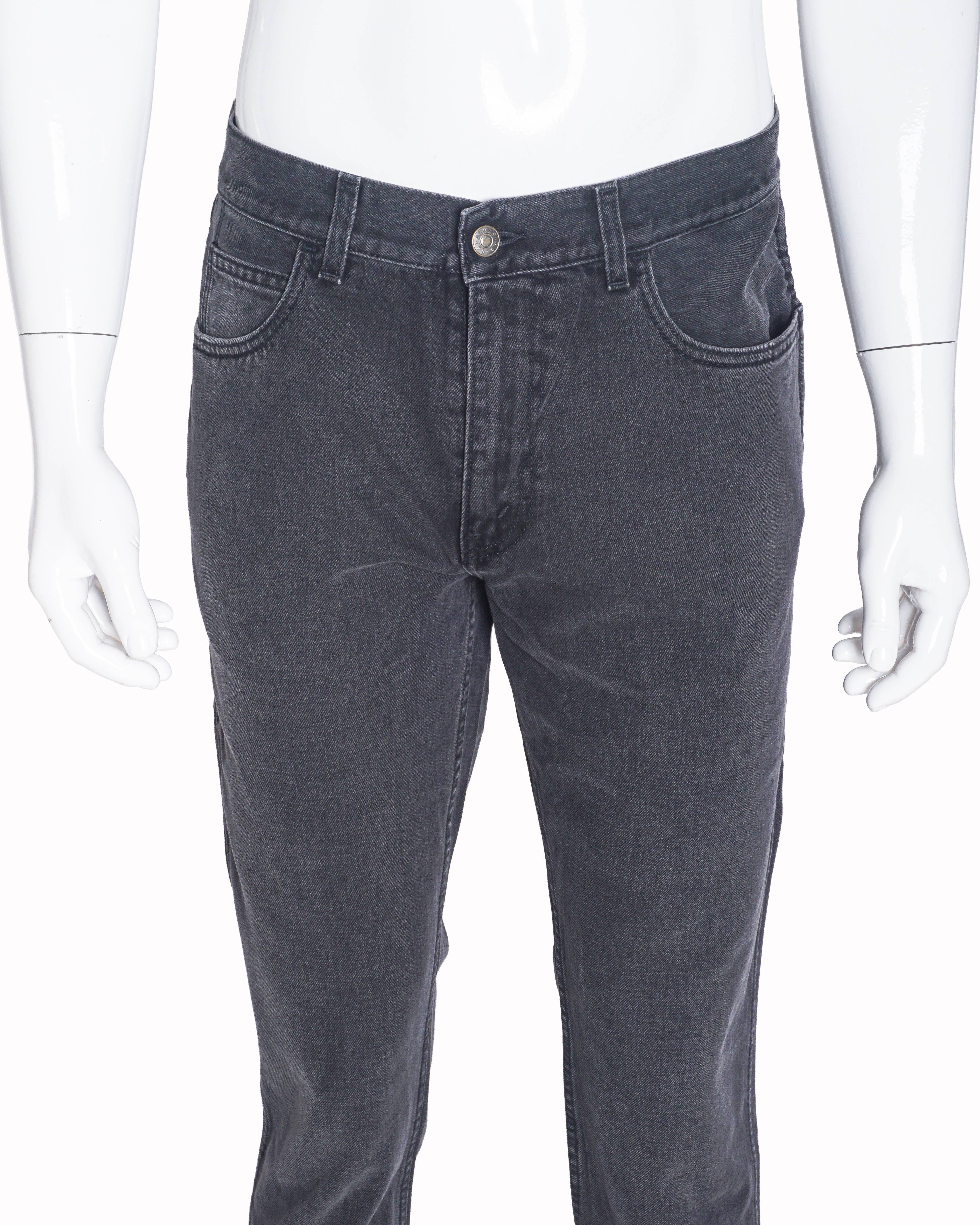 Gucci Men's Charcoal Grey Slim - Fit Jeans