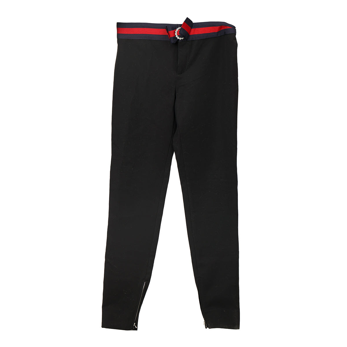 Gucci Straight Pants With Striped Belt EU 36 UK 4 US 0