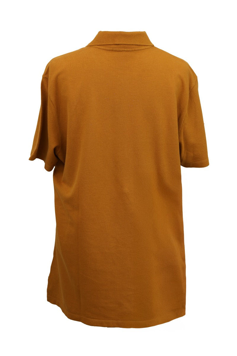 Gucci Size L Gray Stripe Mustard Yellow Polo T - Shirt