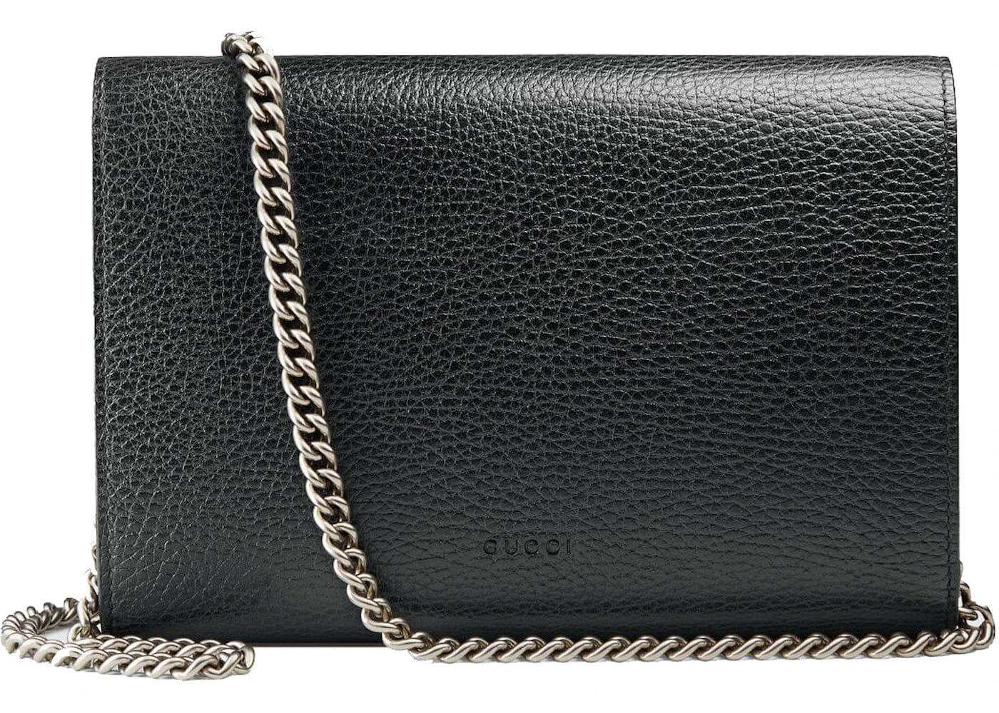 Gucci Dionysus Wallet On Chain Leather Mini Black