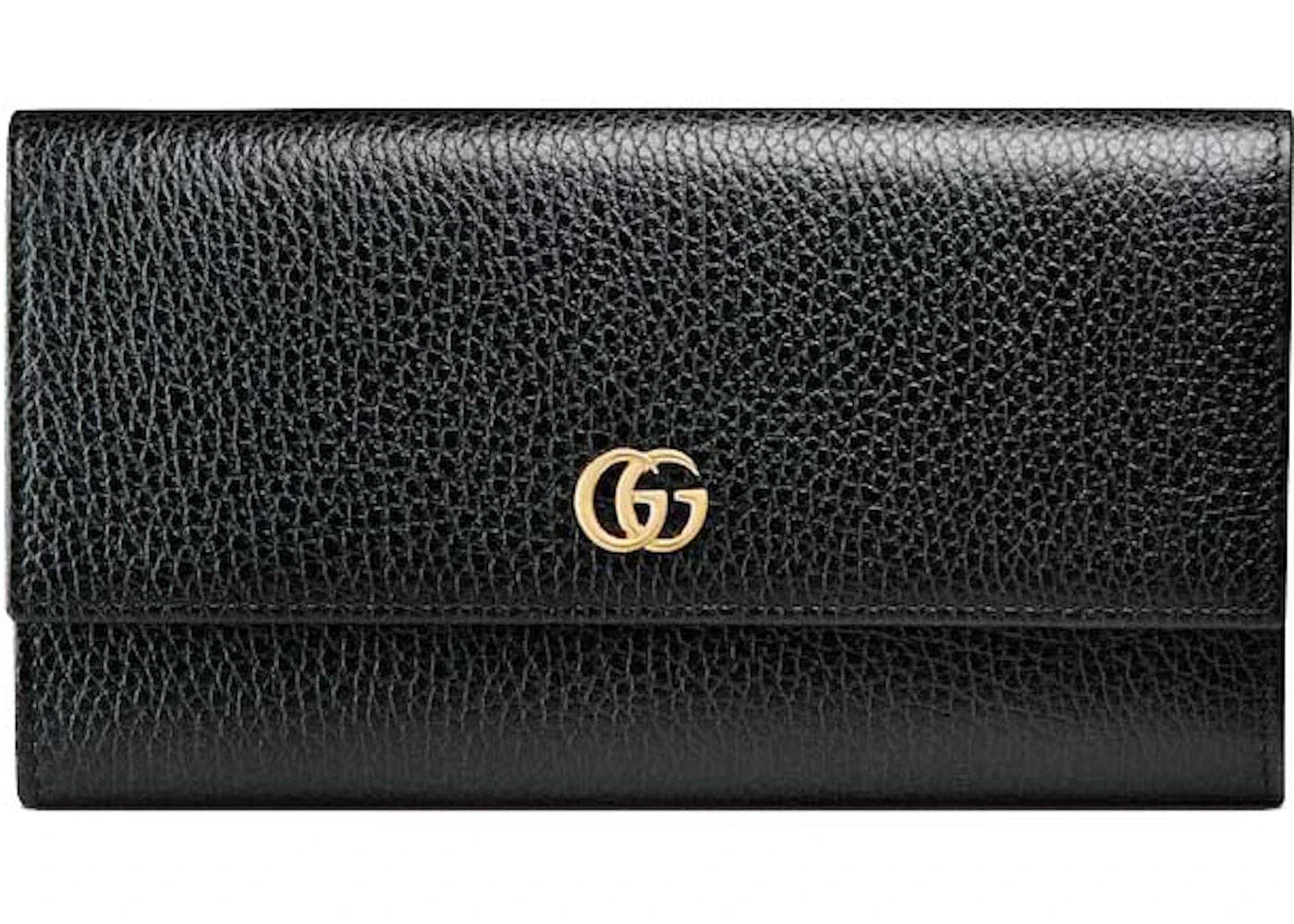 Gucci Gg Marmont Leather Continental Wallet Black