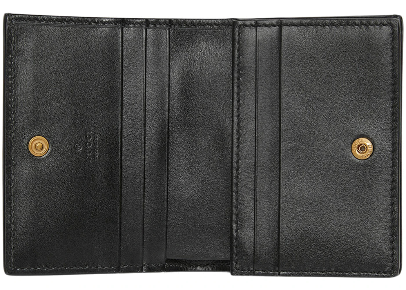 Gucci Gg Matelasse Card Case Wallet Black