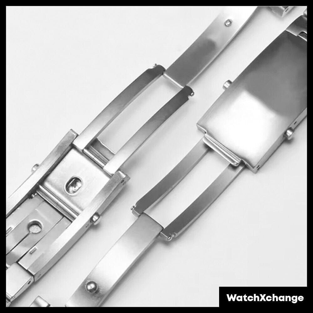 Omega 20 mm Stainless Steel Omega Seamaster Strap Bracelet Silver Watch Band - 9 Beads