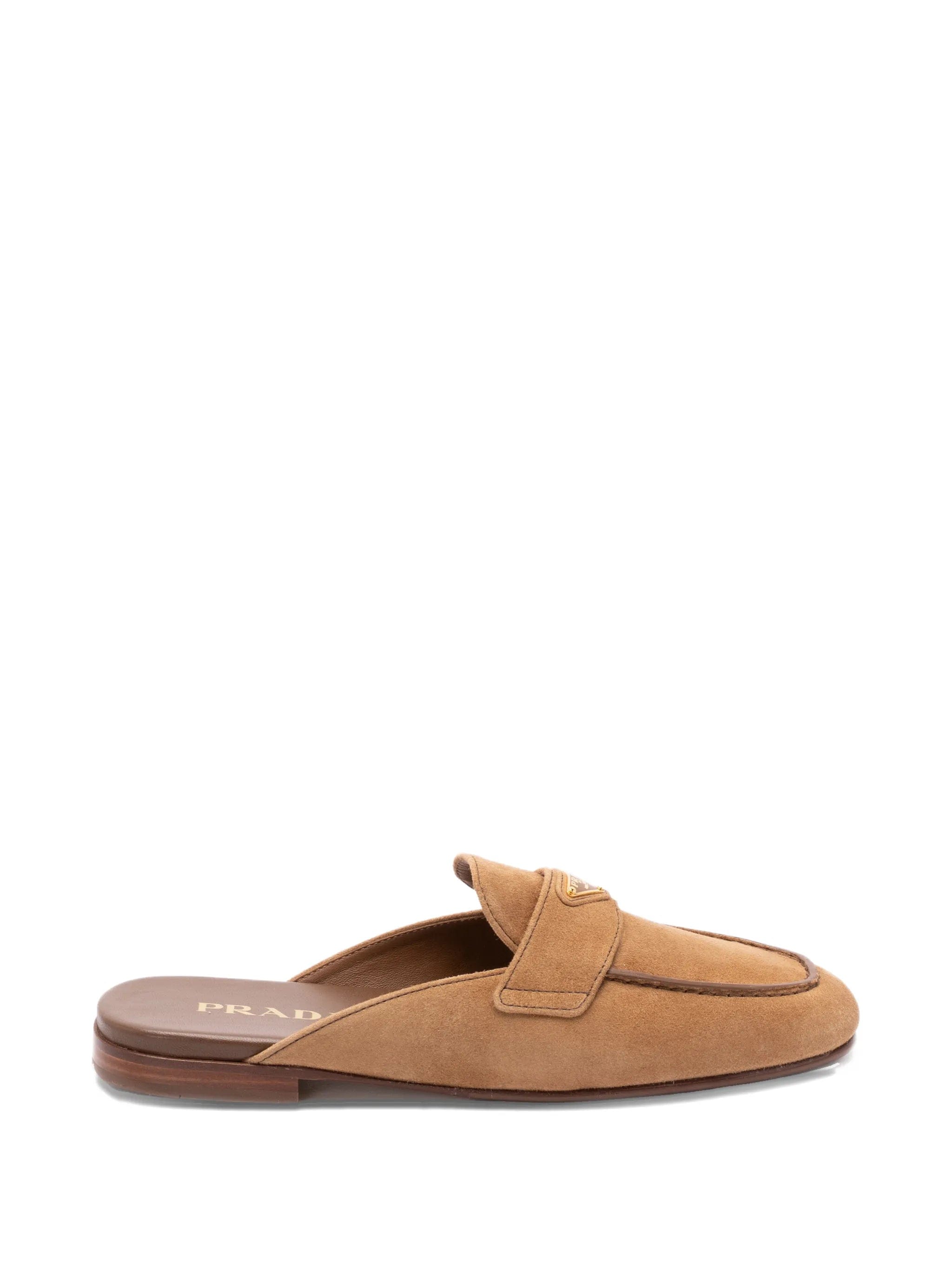 Prada logo - detail flat mules