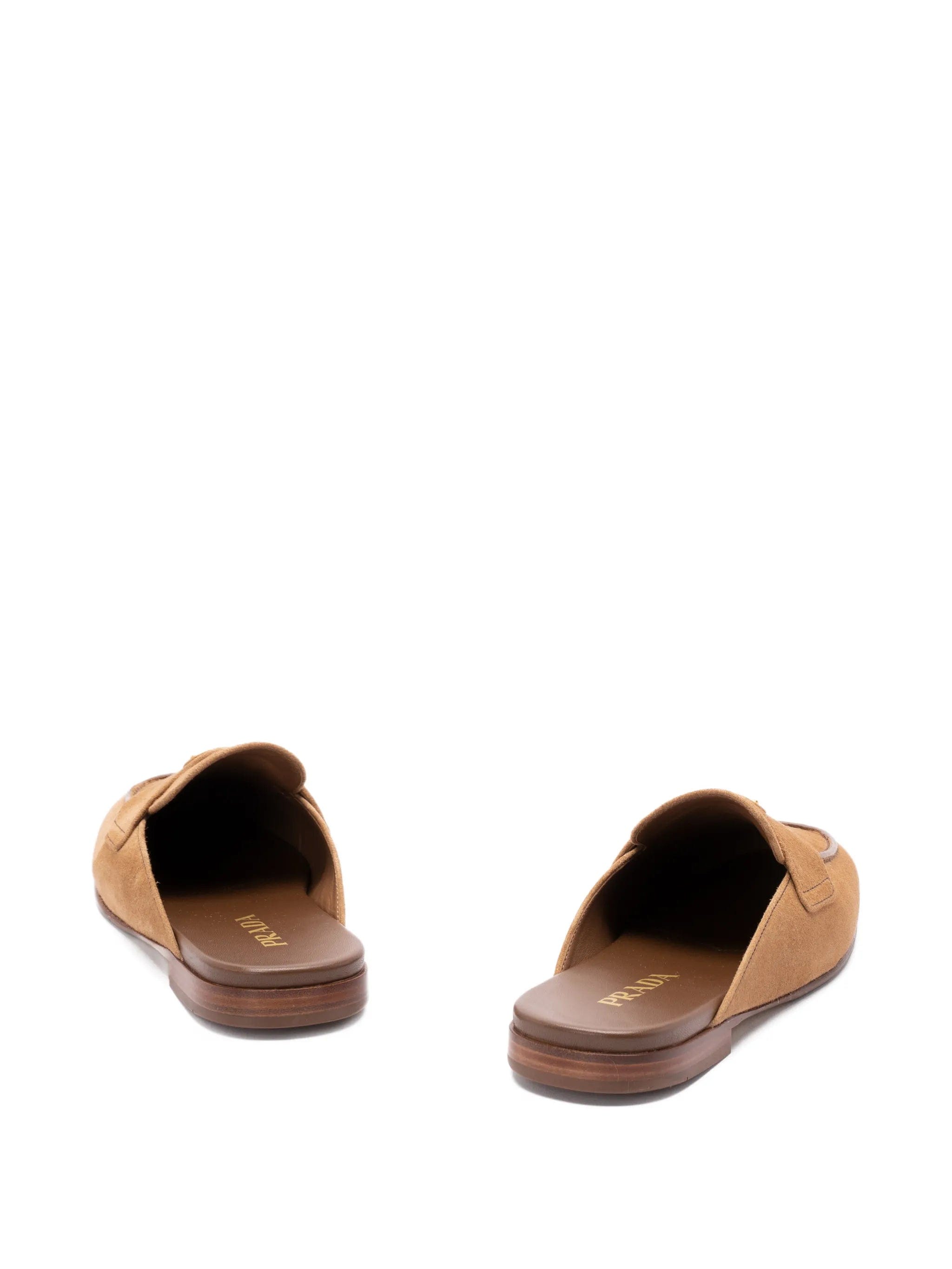 Prada logo - detail flat mules