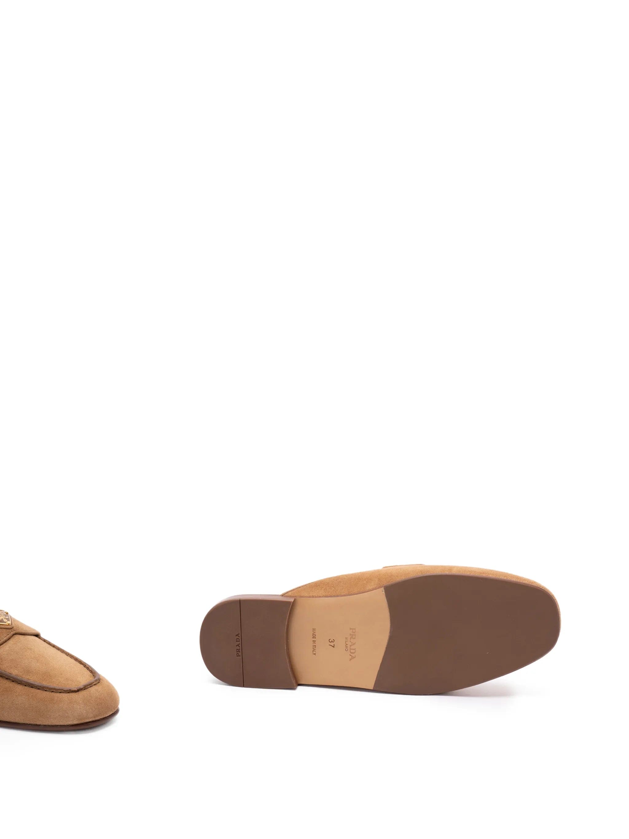 Prada logo - detail flat mules
