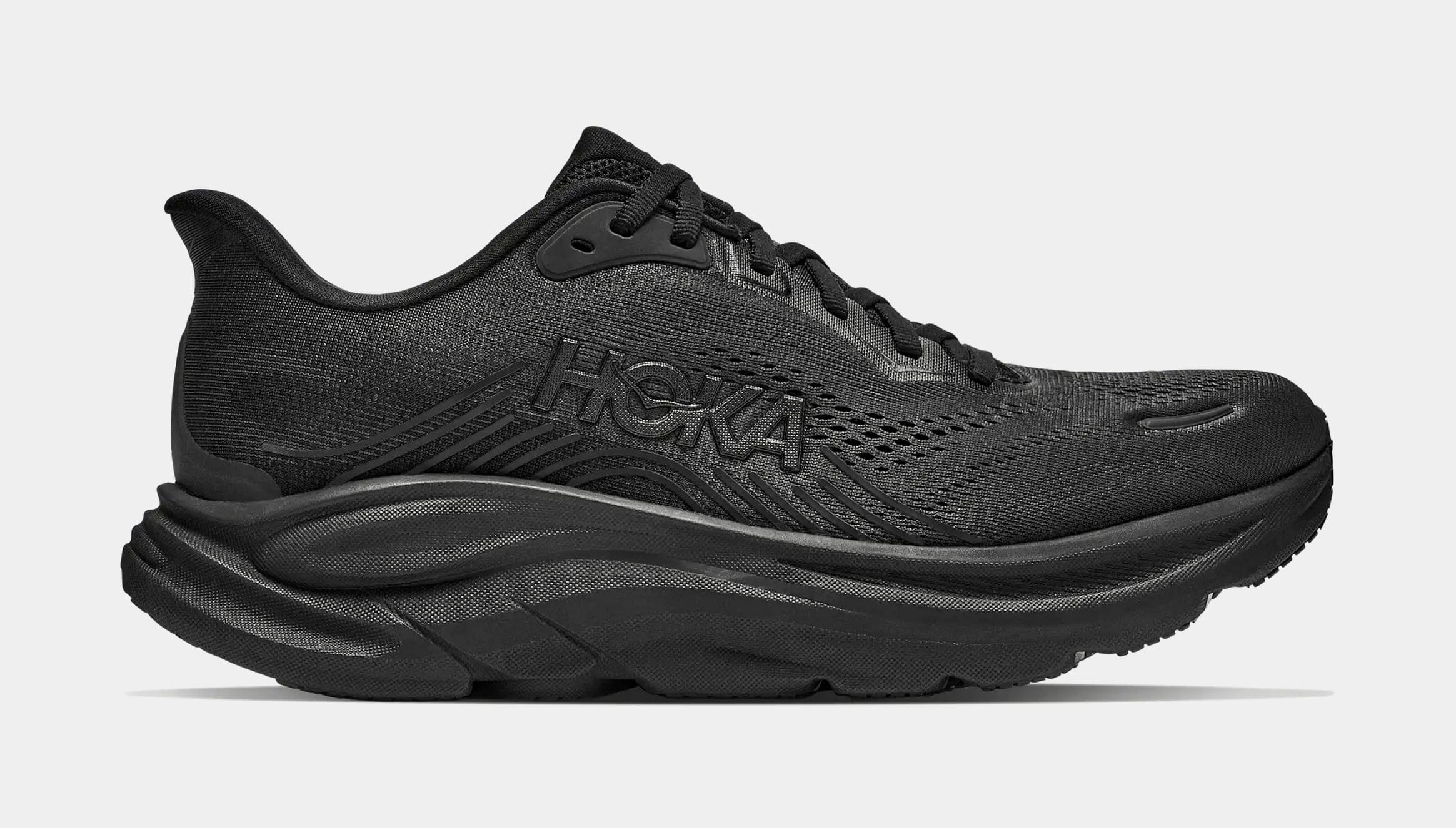 Hoka Clifton 11 Mens Running Shoes (Black)