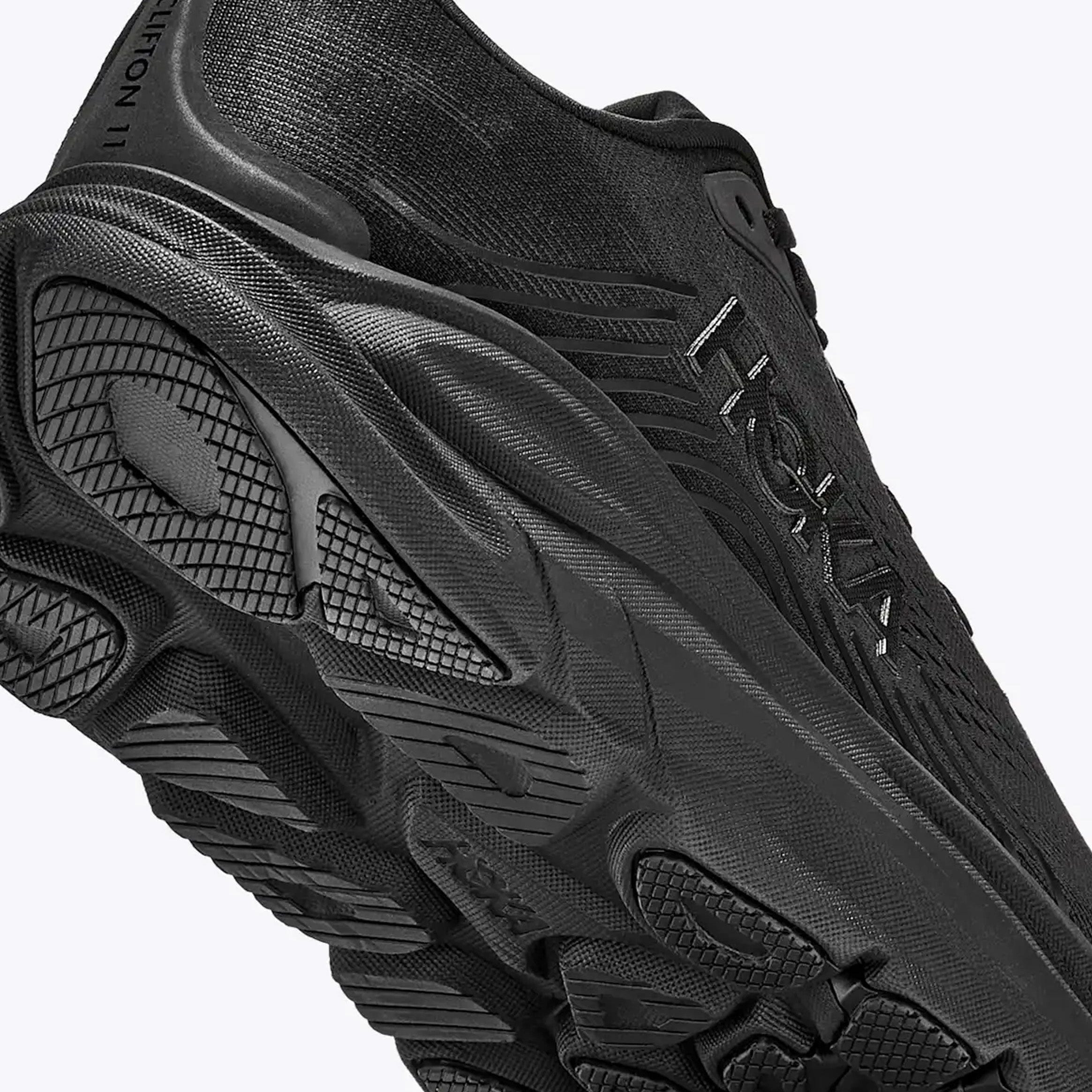 Hoka Clifton 11 Mens Running Shoes (Black)