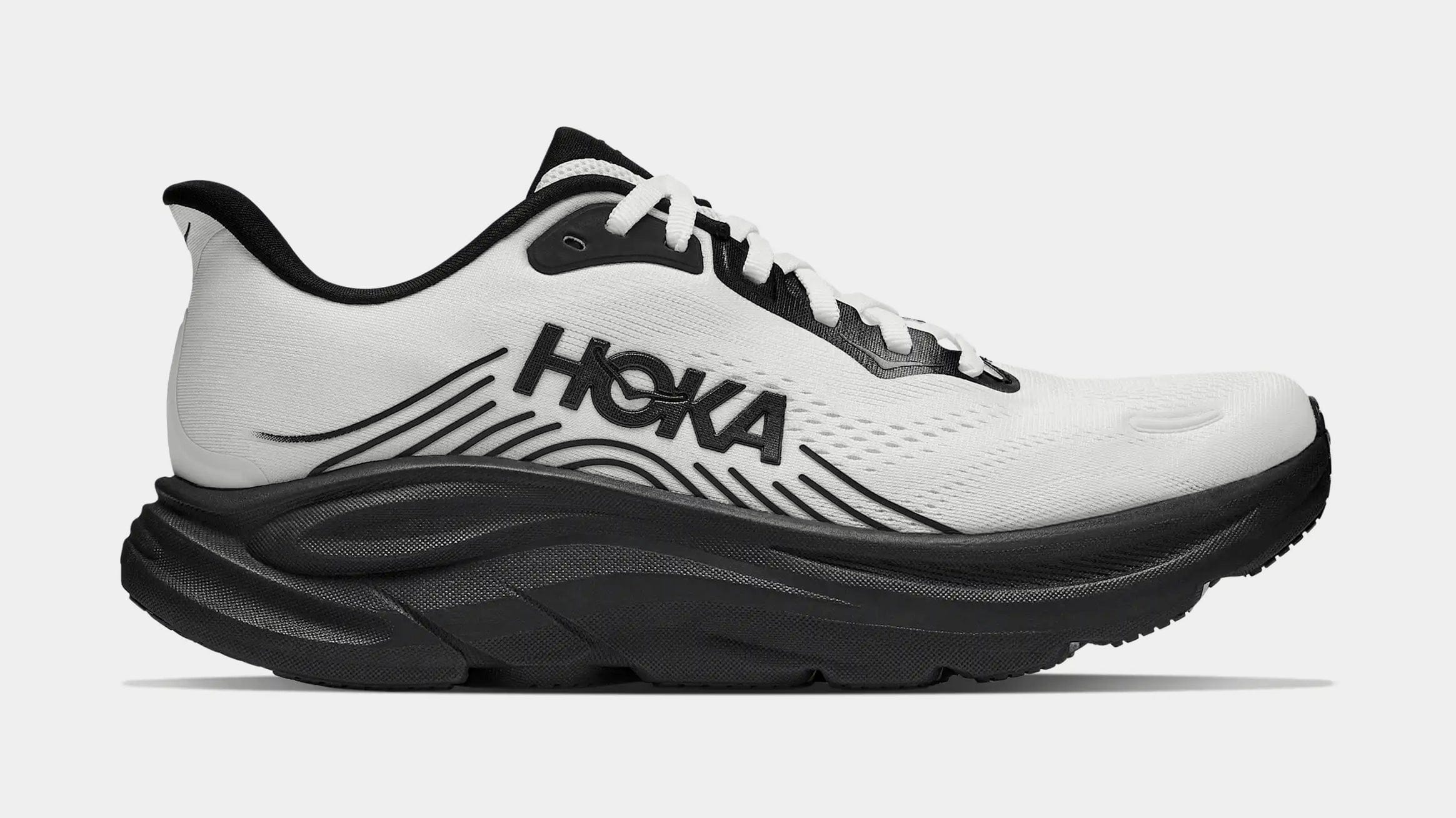 Hoka Clifton 11 Mens Running Shoes (White/Black)
