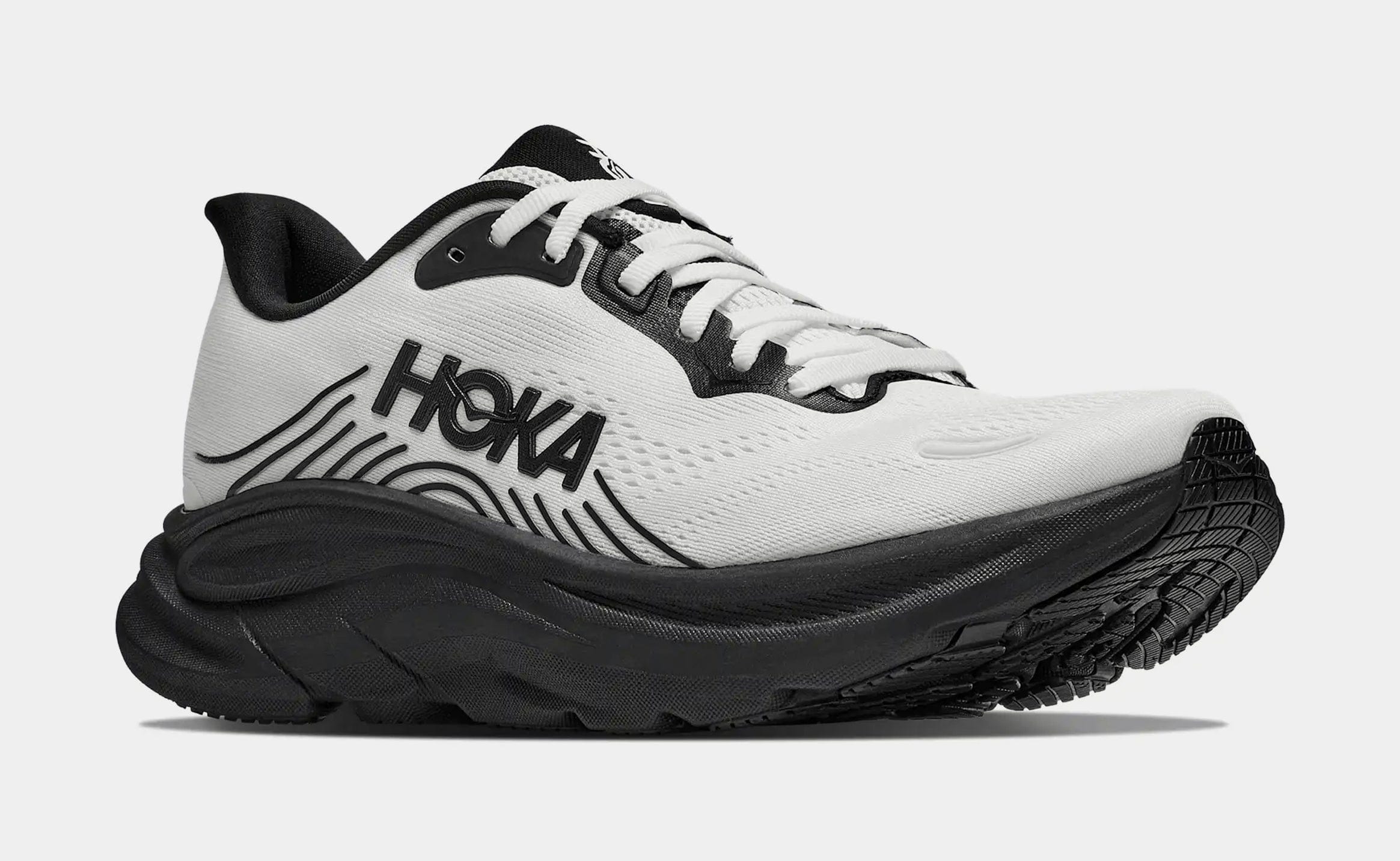 Hoka Clifton 11 Mens Running Shoes (White/Black)