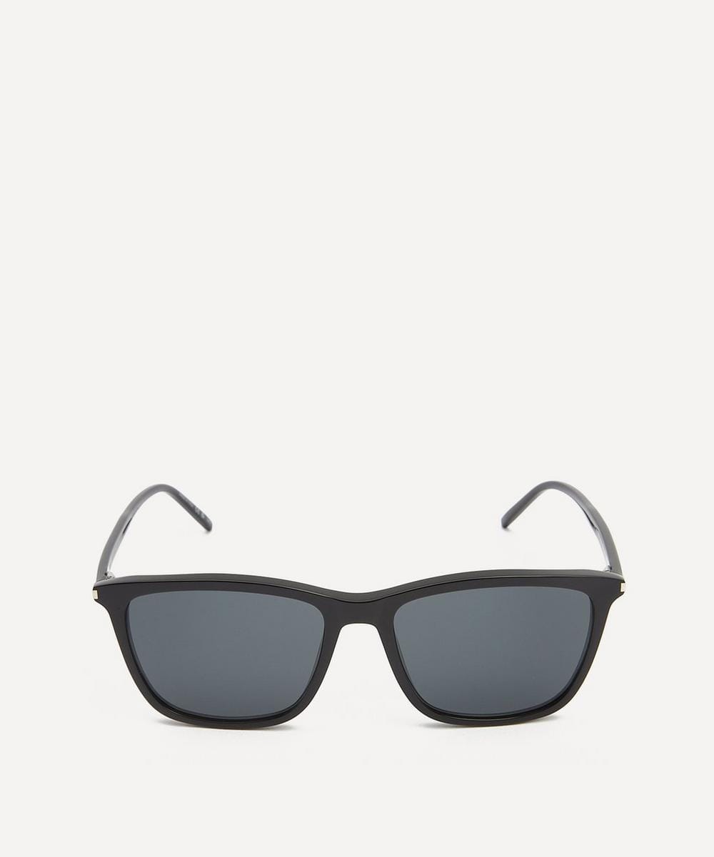 Saint Laurent Square Black Acetate Sunglasses