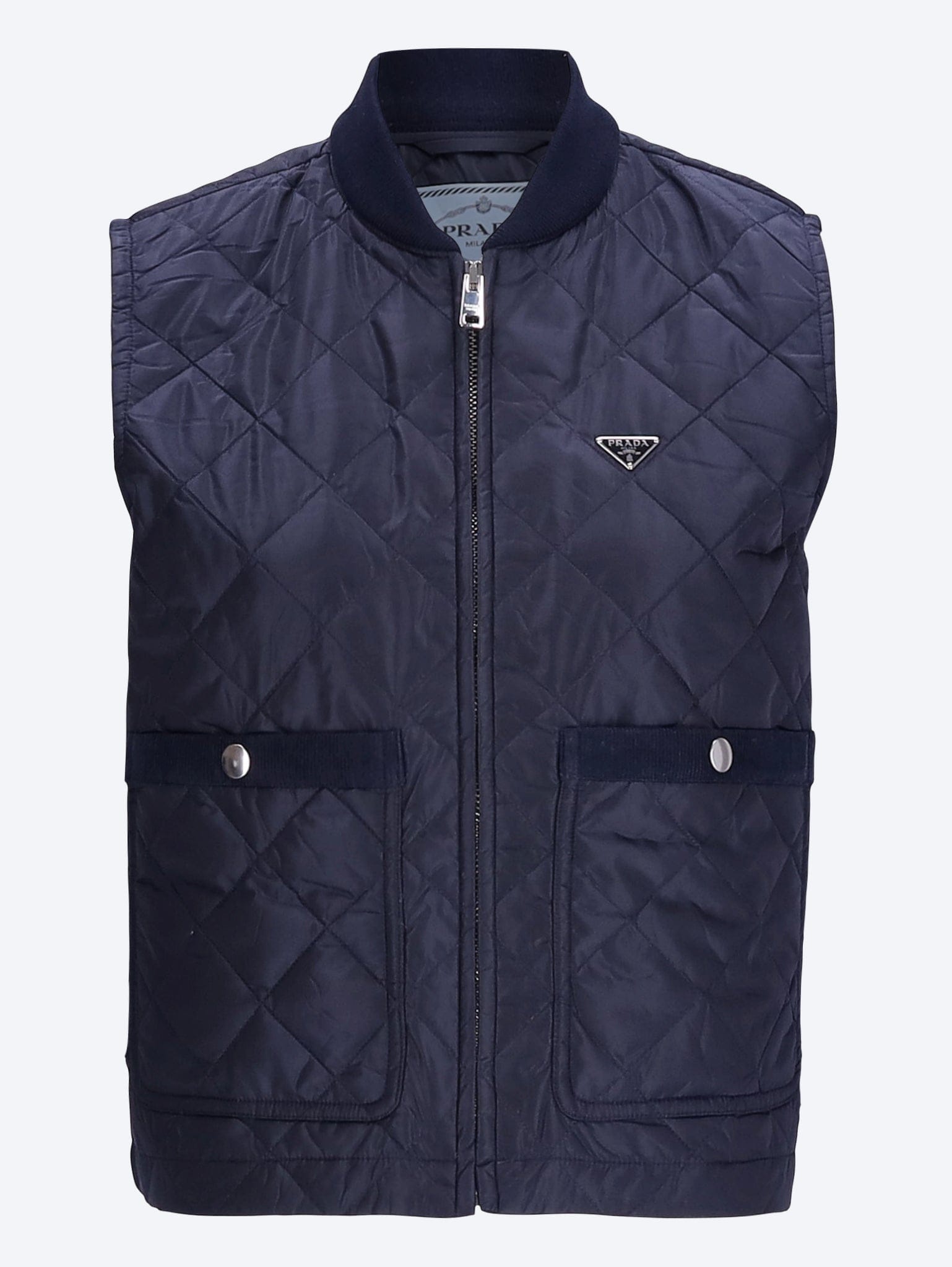 Prada Re - nylon piuma sleeveless jacket