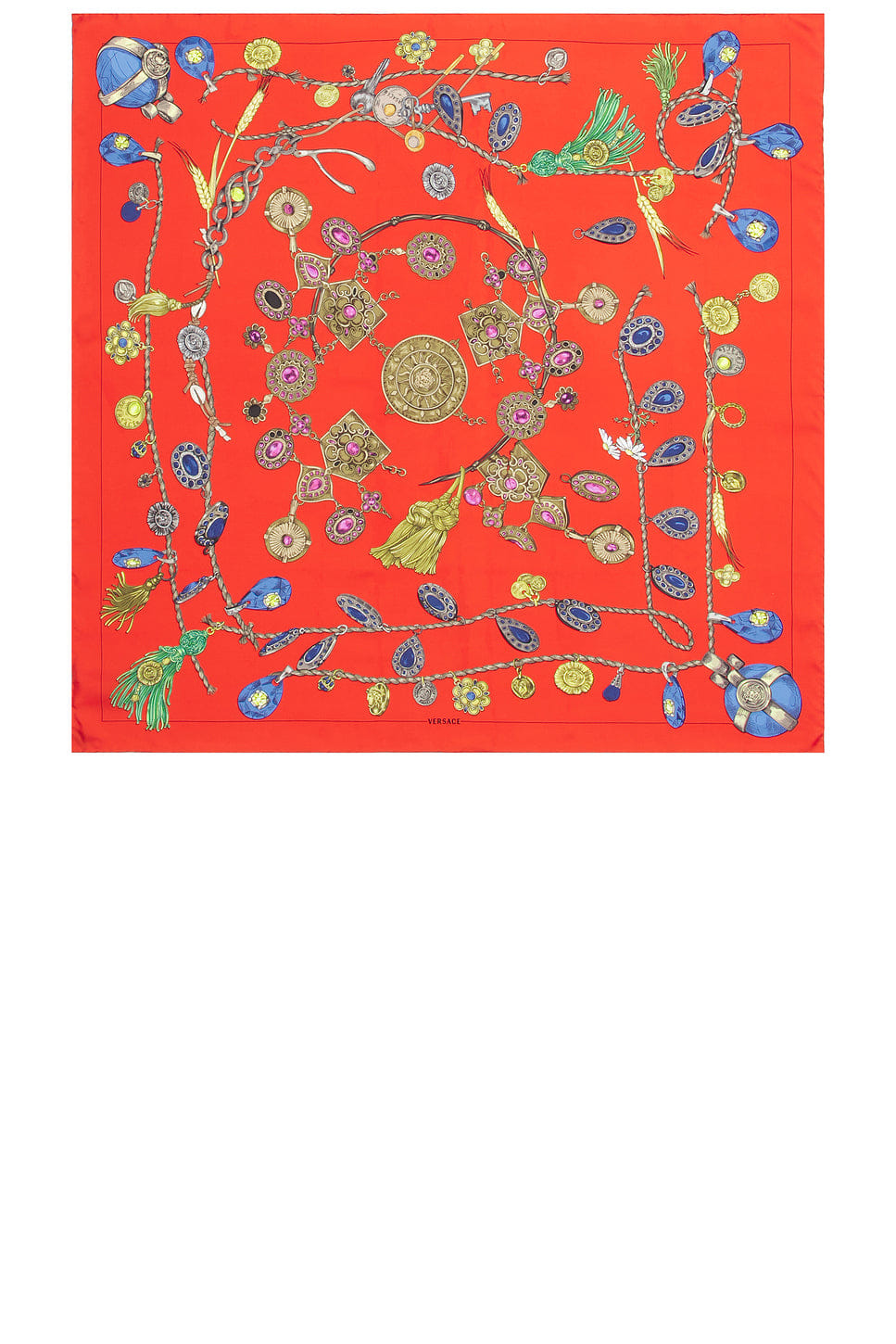 Versace Foulard Silk Twill Scarf