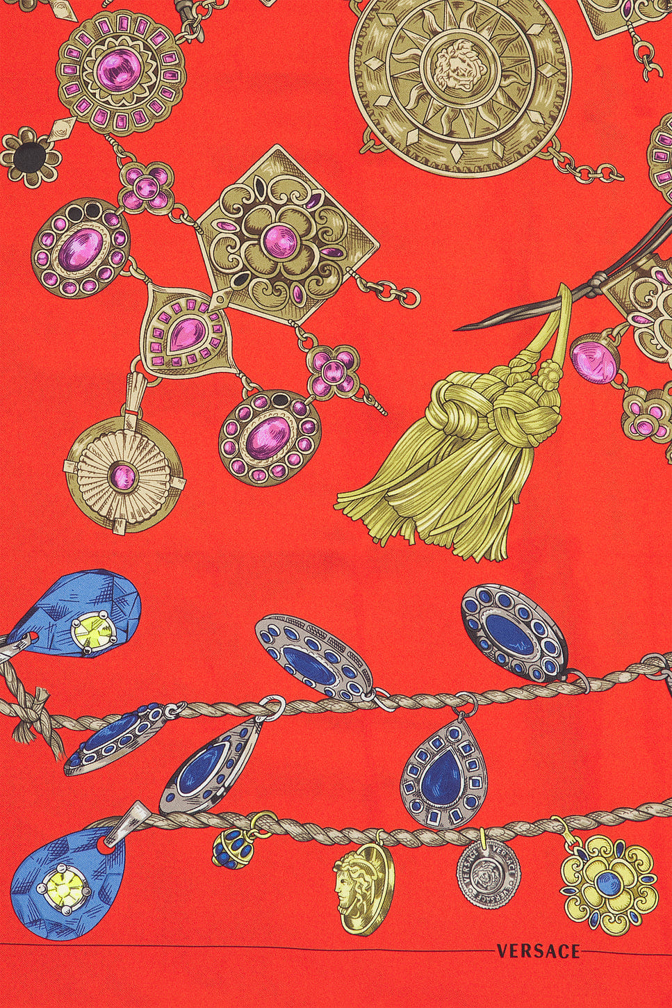 Versace Foulard Silk Twill Scarf