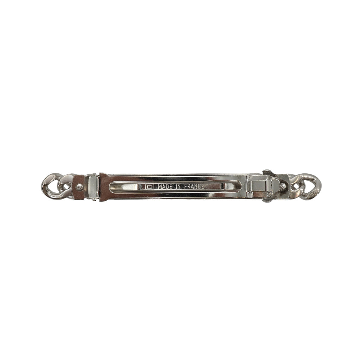 CHANEL VALLETTA LOGO SILVER HAIR ACCESSORY B15P 90334276
