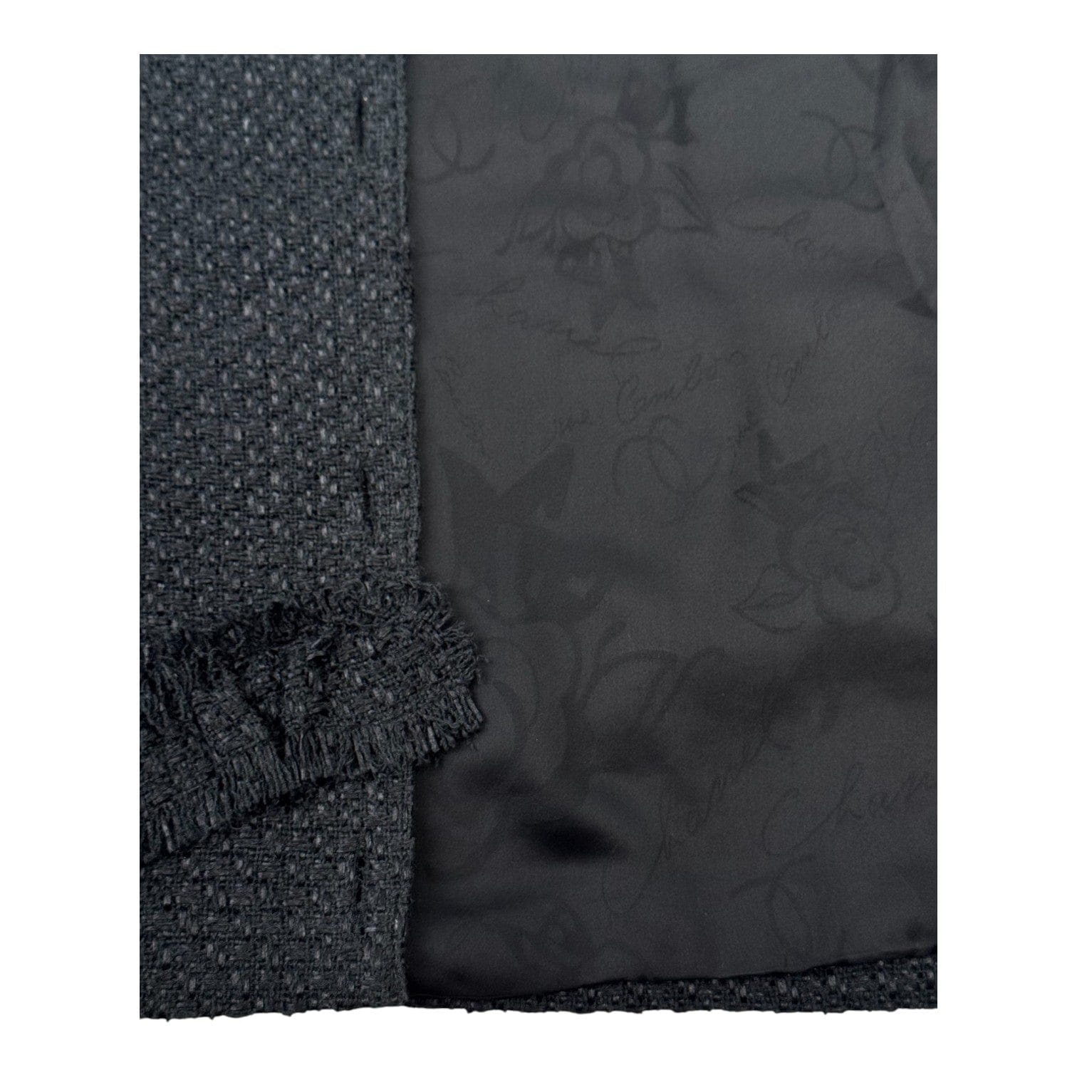 Chanel Black Cotton Ruffled Jacket