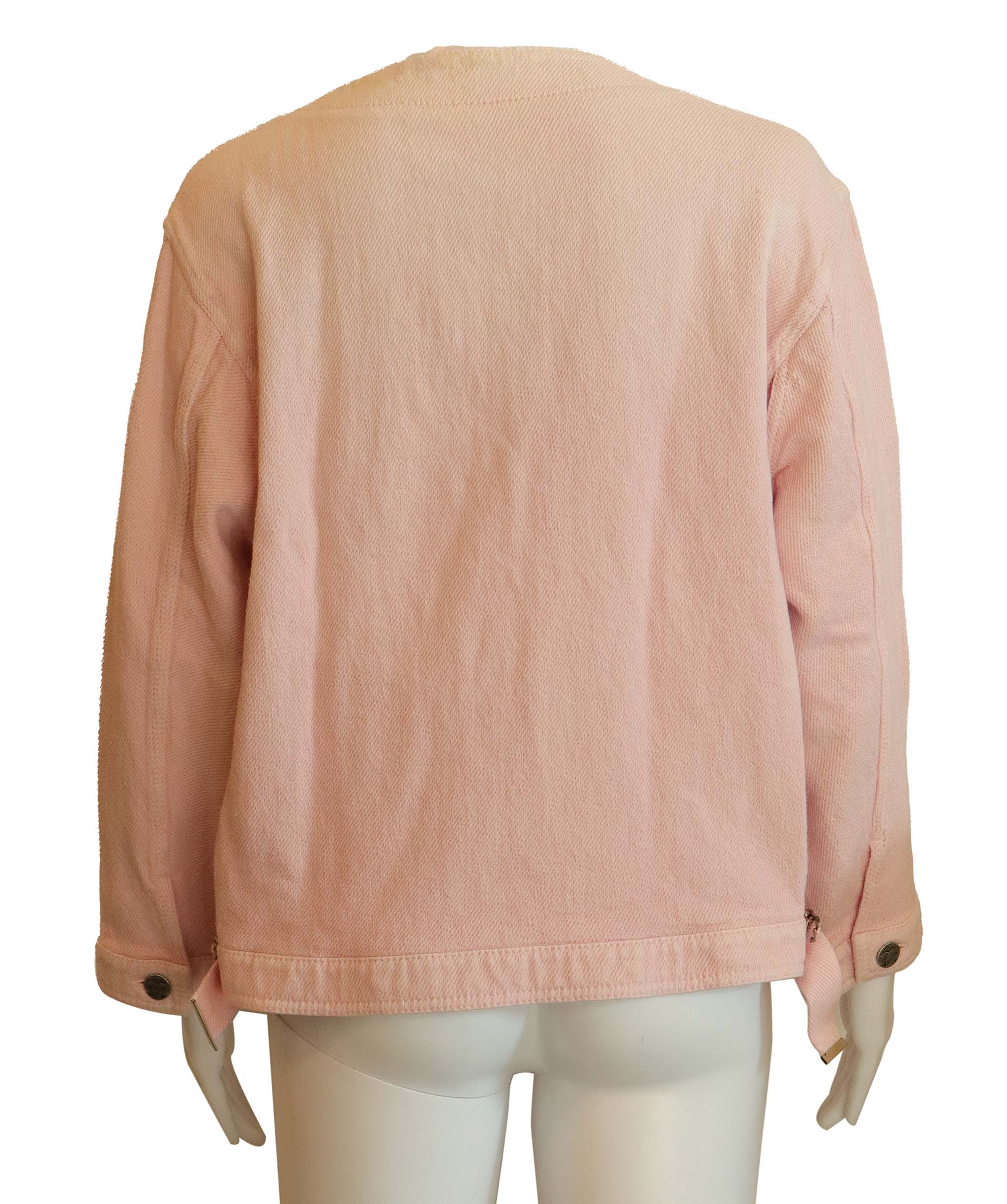 CHANEL PINK DENIM JACKET FT34