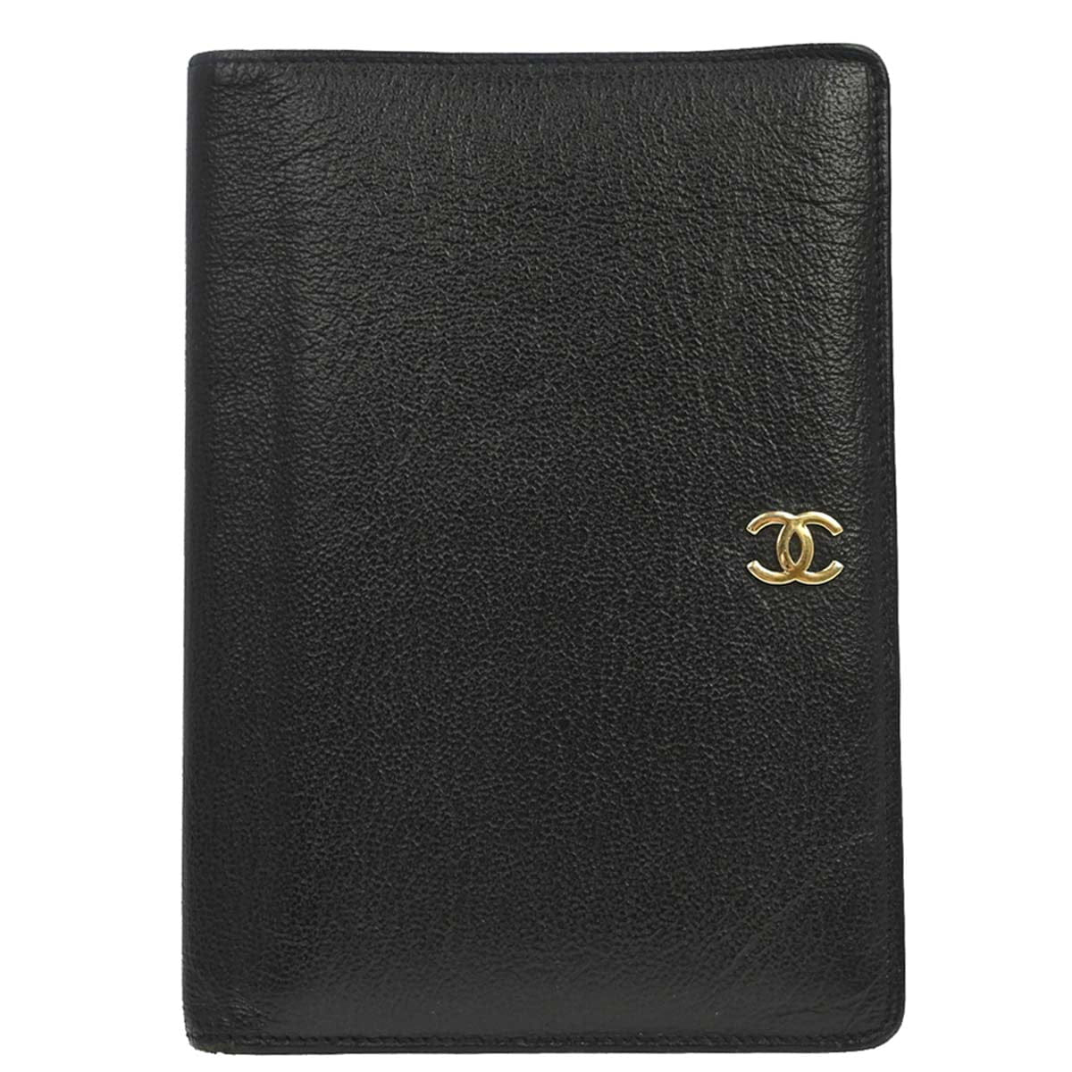 Chanel 1997 - 1999 Black Leather Bifold Wallet