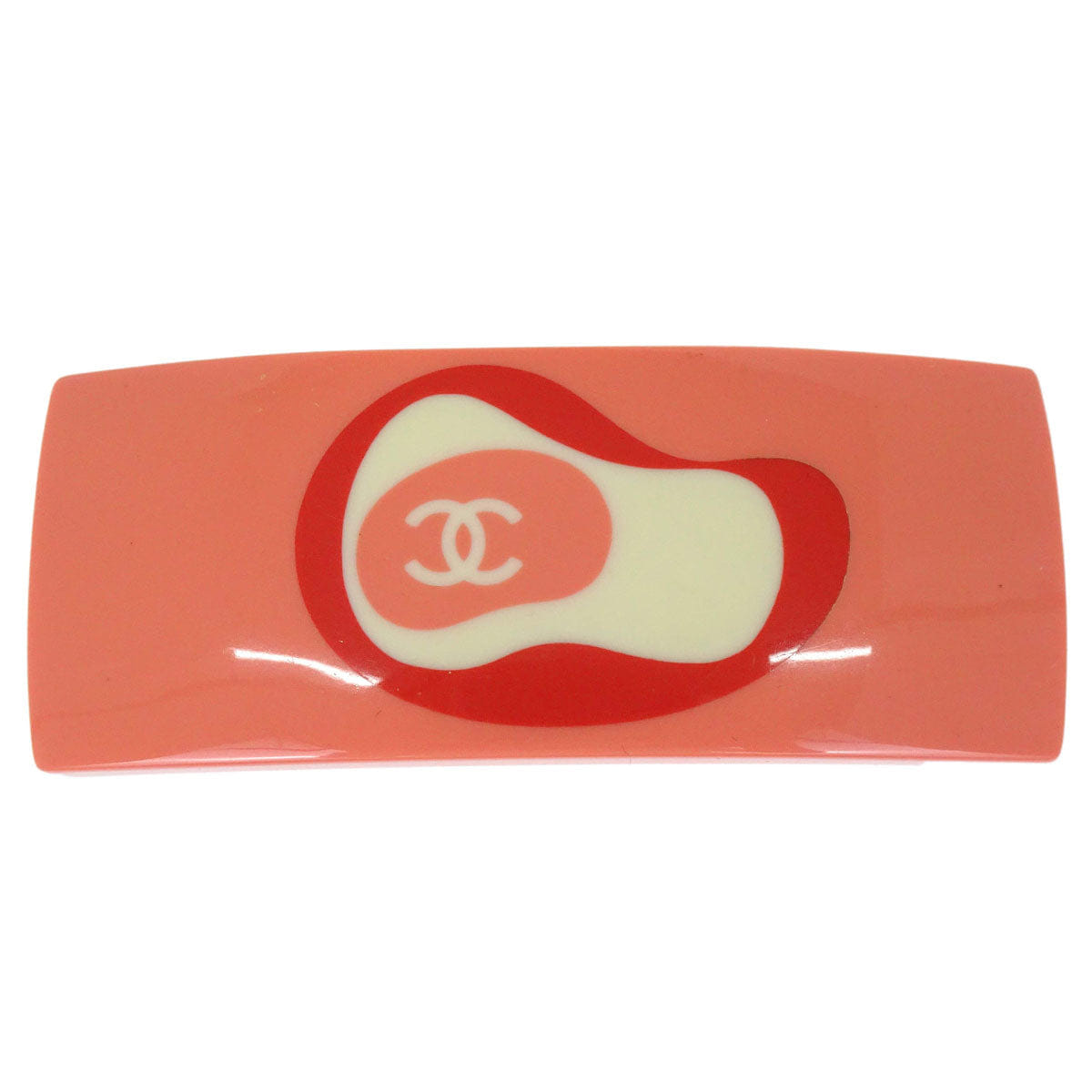 Chanel Barrette Hair Accessories Pink Acrylic 03P