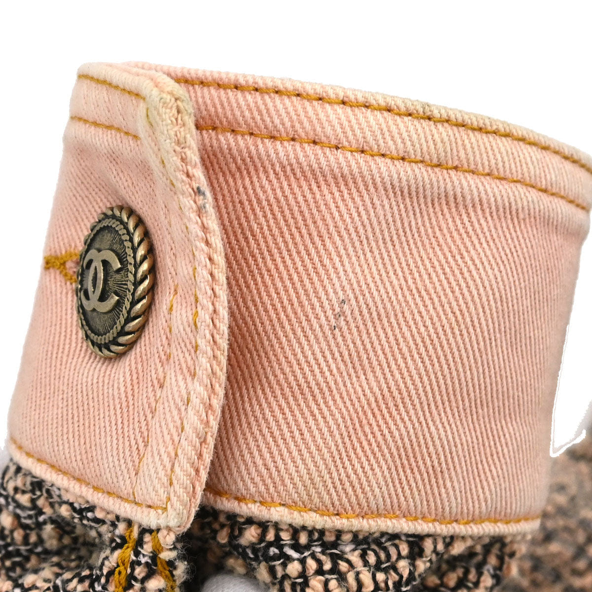 Chanel 2016 Tweed Denim Jacket Pink #36