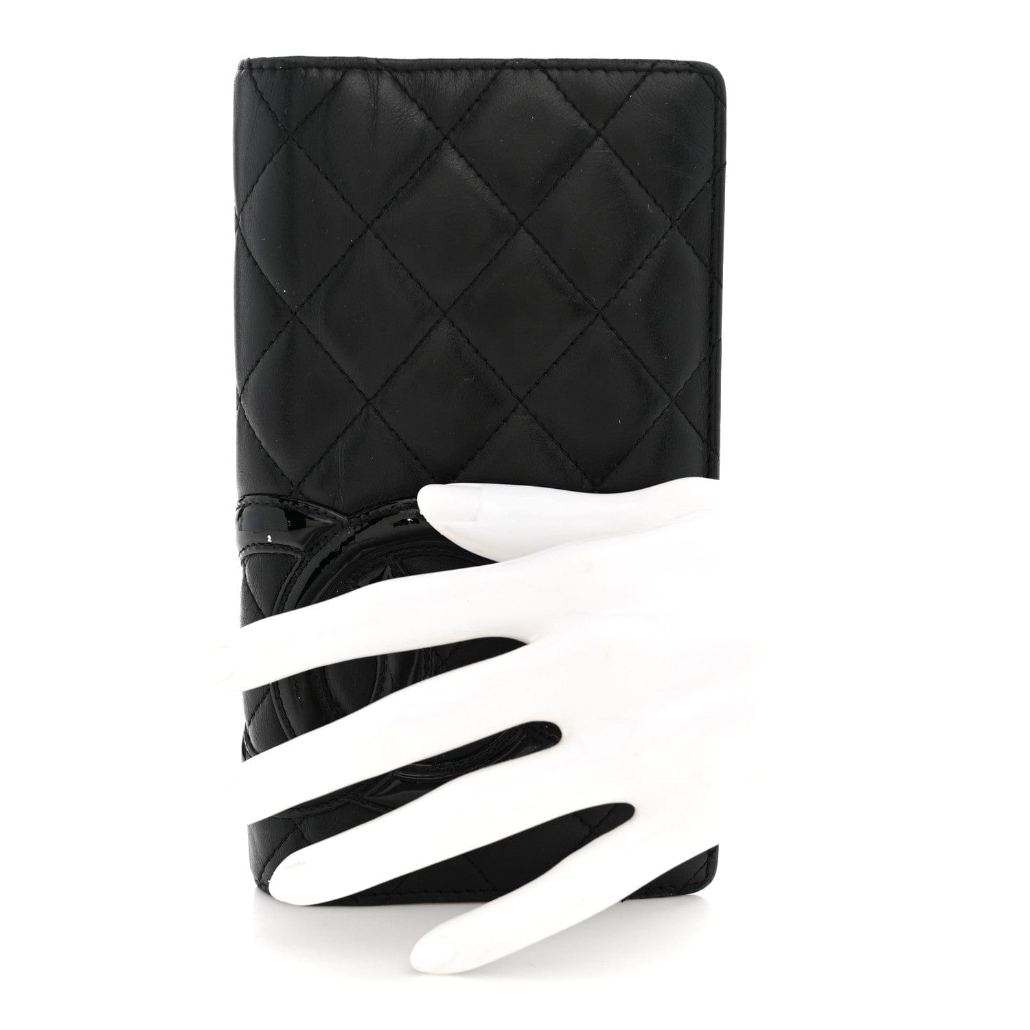 Chanel Calfskin Quilted Cambon Yen Wallet Black