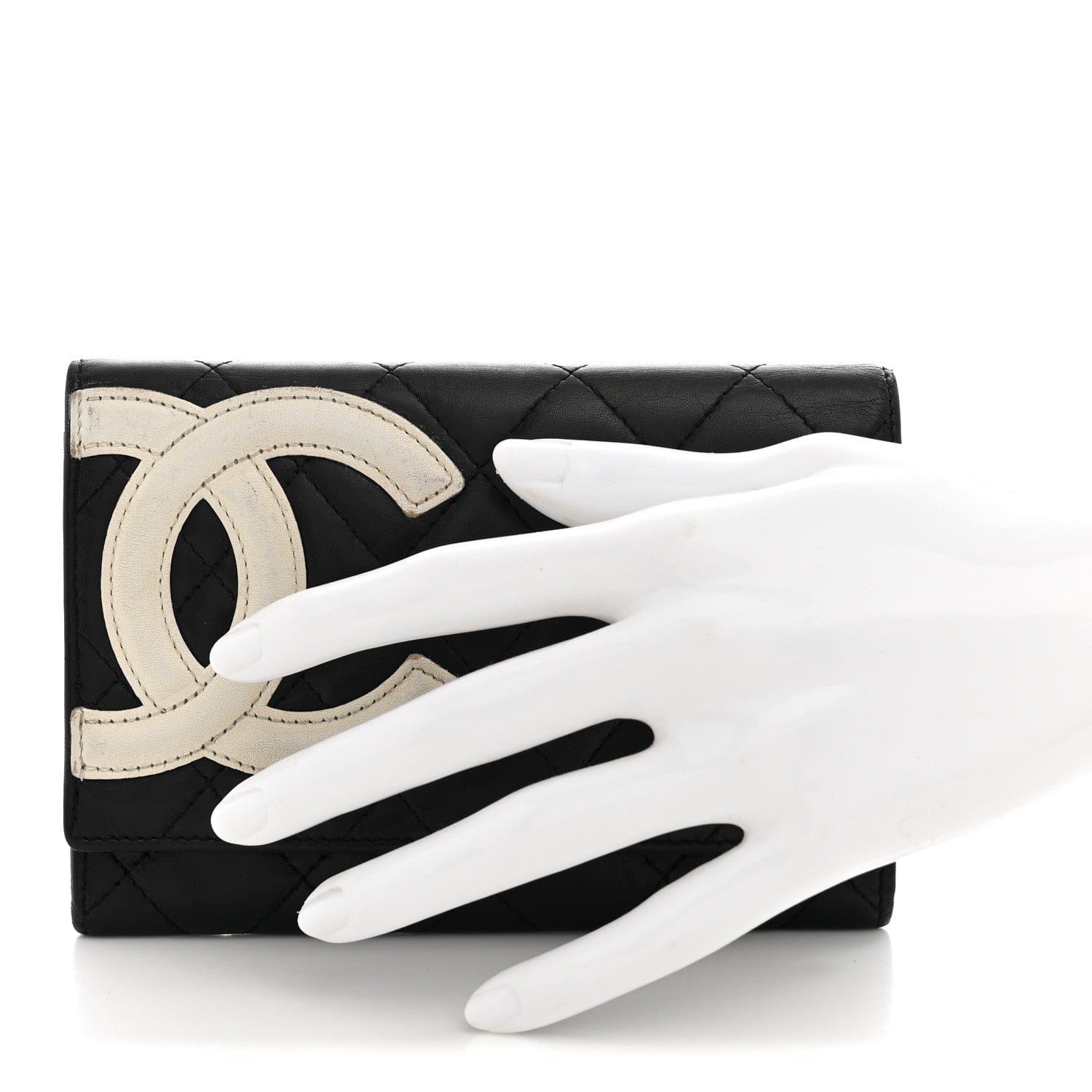 Chanel Calfskin Quilted Cambon Flap Wallet Black