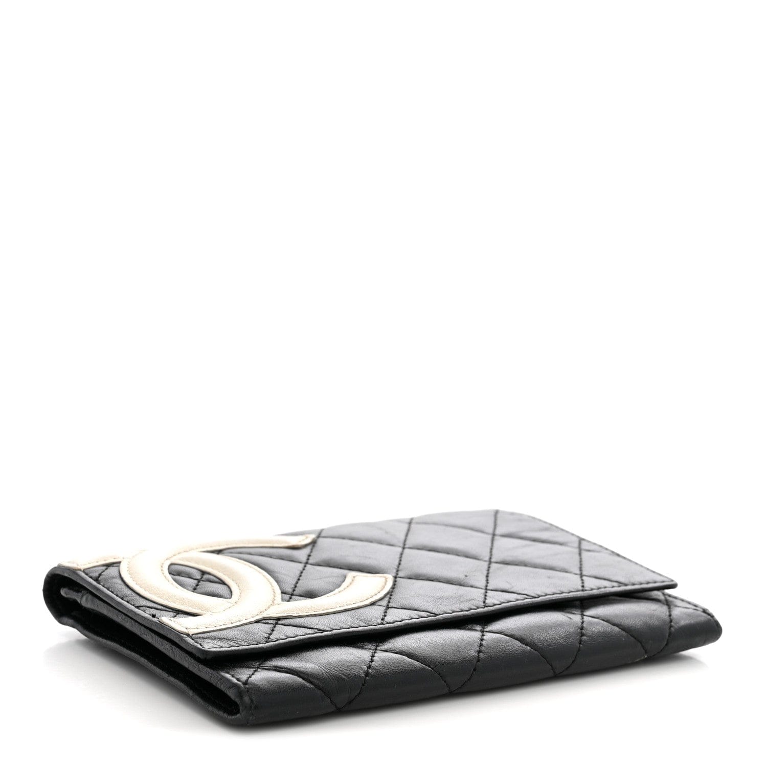Chanel Calfskin Quilted Cambon Flap Wallet Black