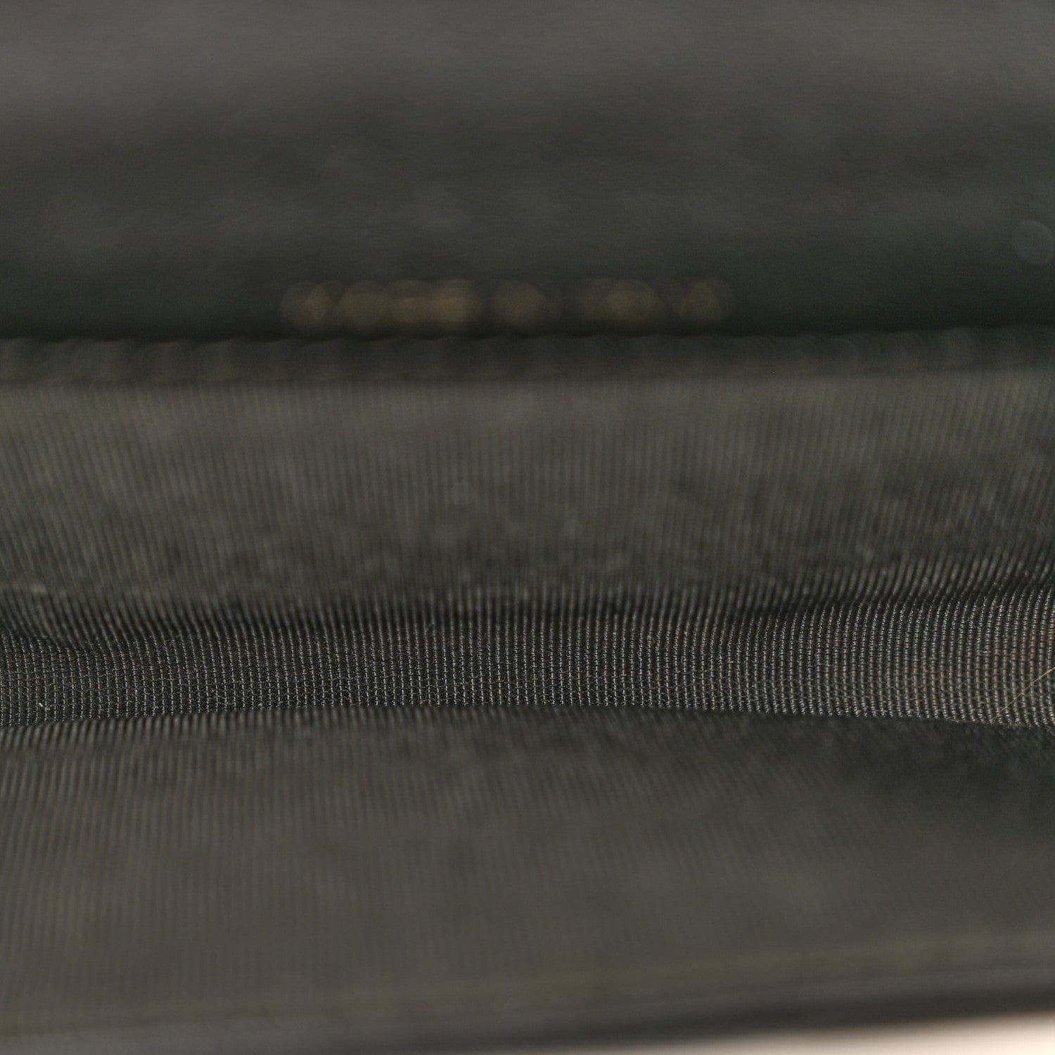 Chanel Metallic Calfskin Quilted Reissue Card Holder Wallet Charcoal