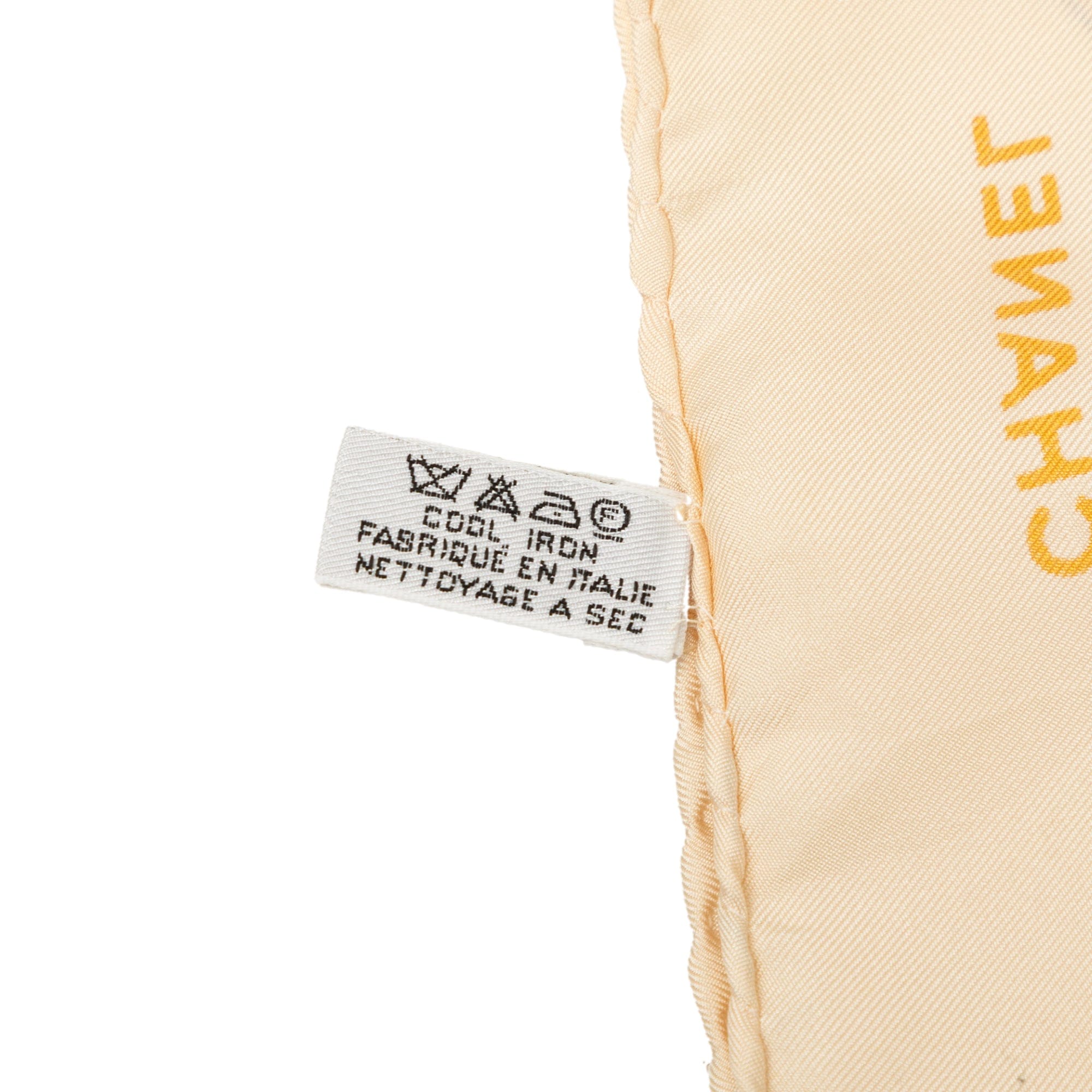 Chanel CC Medallion Chain Printed Silk Scarf