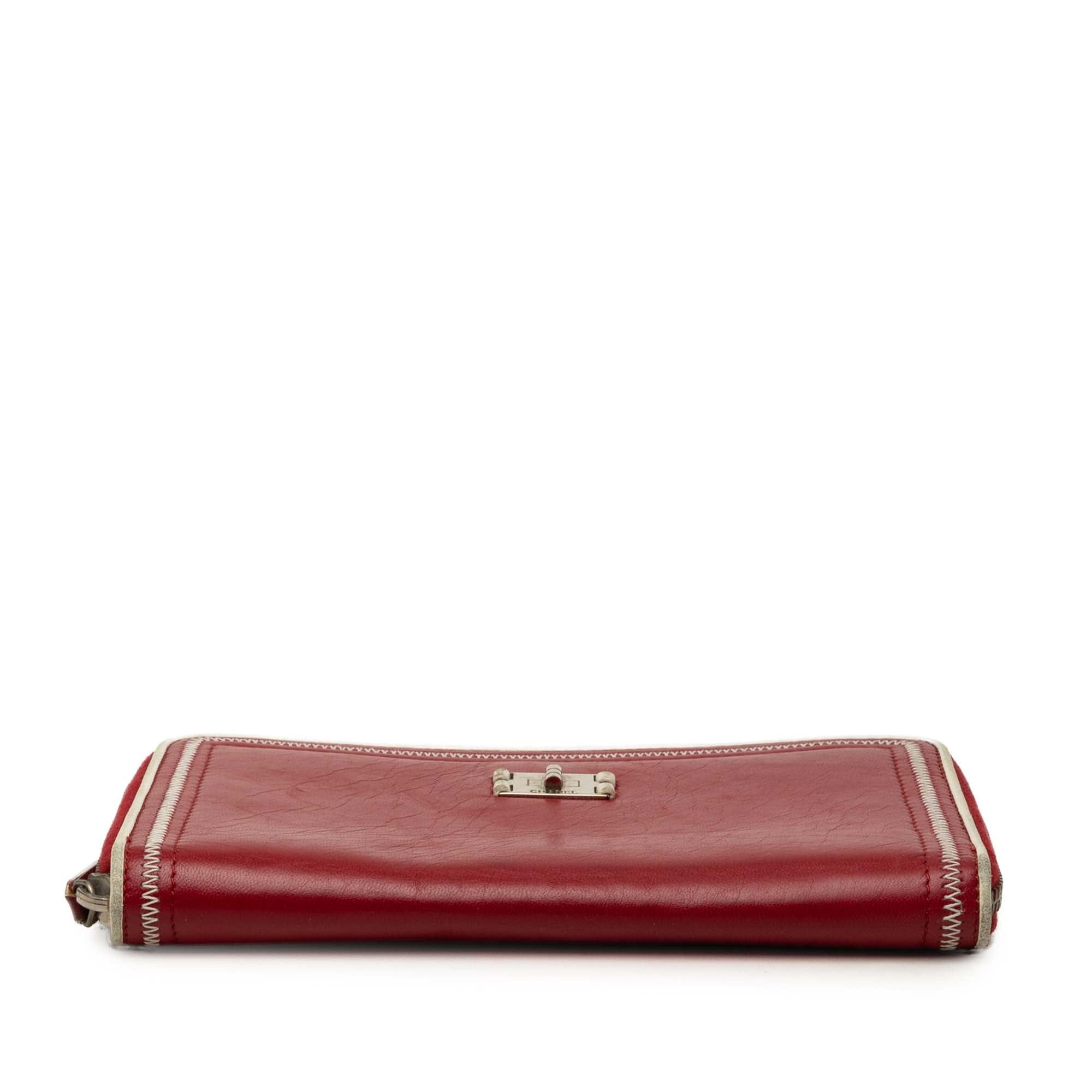 Chanel Distressed Calfskin Reissue 2.55 Zip Around Long Wallet