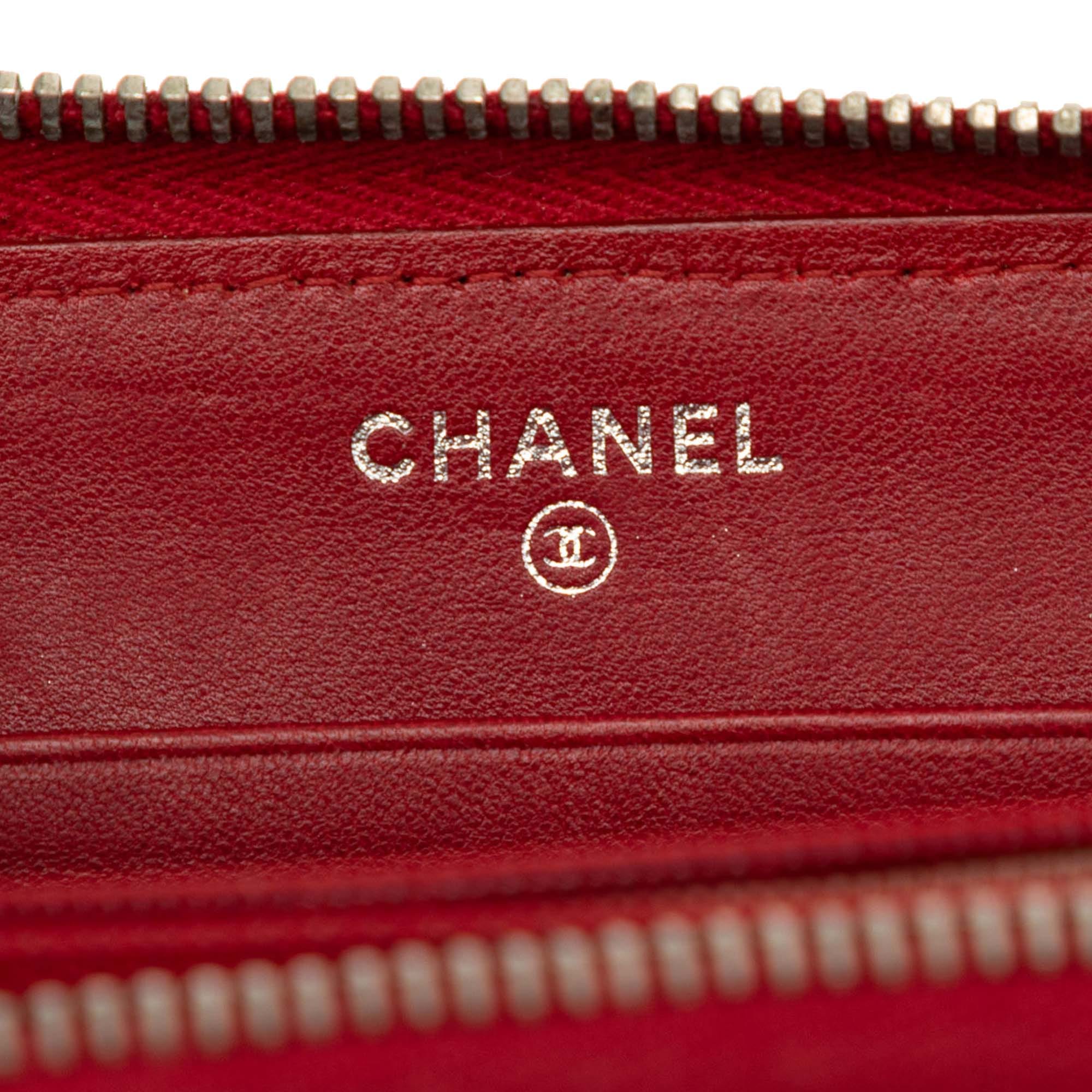Chanel Distressed Calfskin Reissue 2.55 Zip Around Long Wallet
