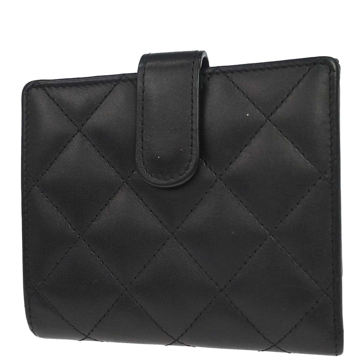 Chanel 2012 - 2013 Black Calfskin Cambon Ligne Bifold Wallet