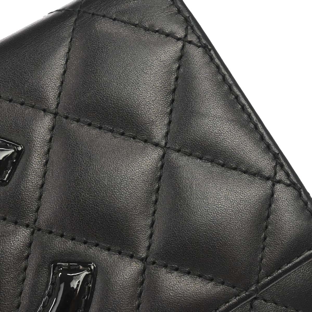 Chanel 2012 - 2013 Black Calfskin Cambon Ligne Bifold Wallet