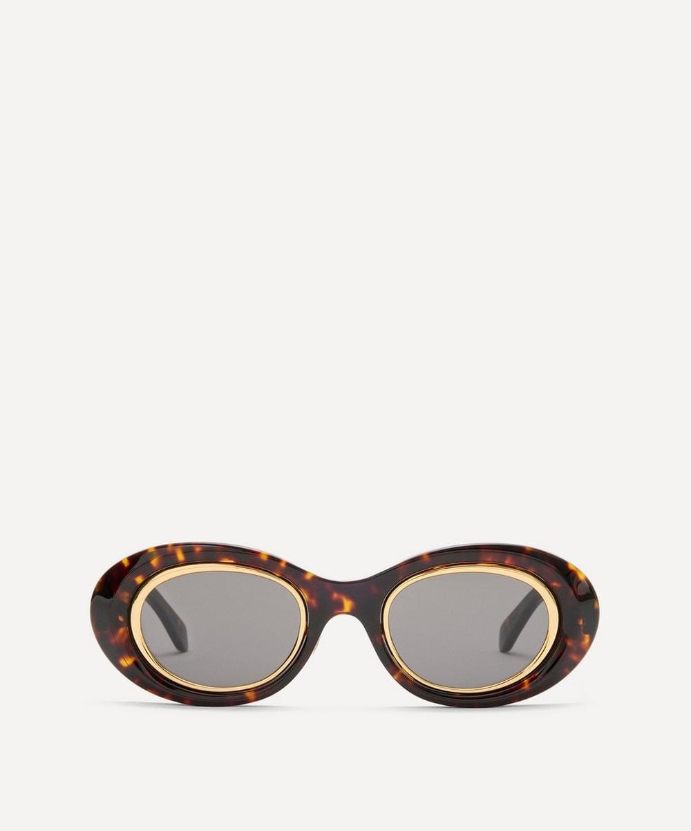 Loewe Mini Anagram Oval Sunglasses