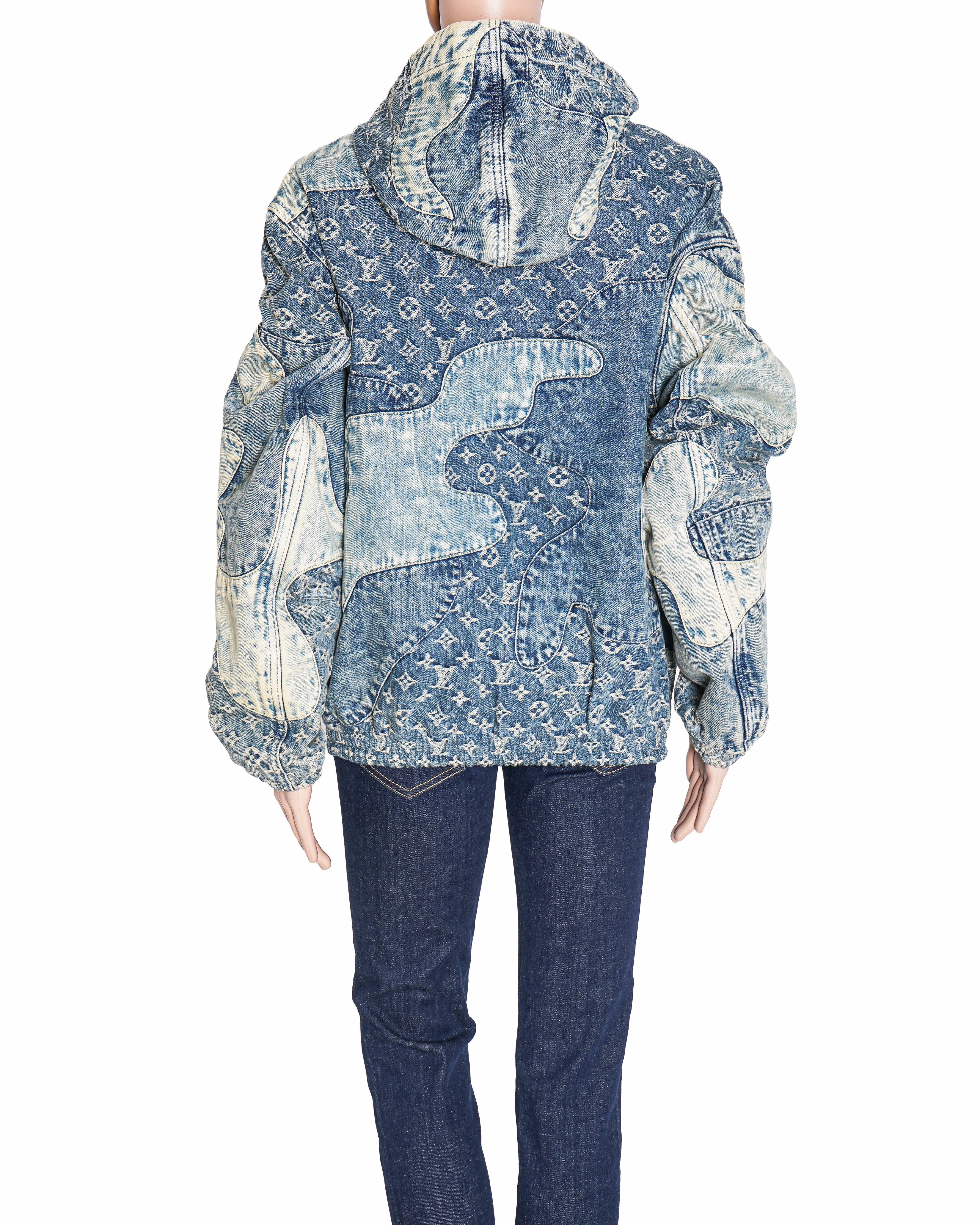 Louis Vuitton x Nigo Monogram Patchwork Denim Hooded Jacket