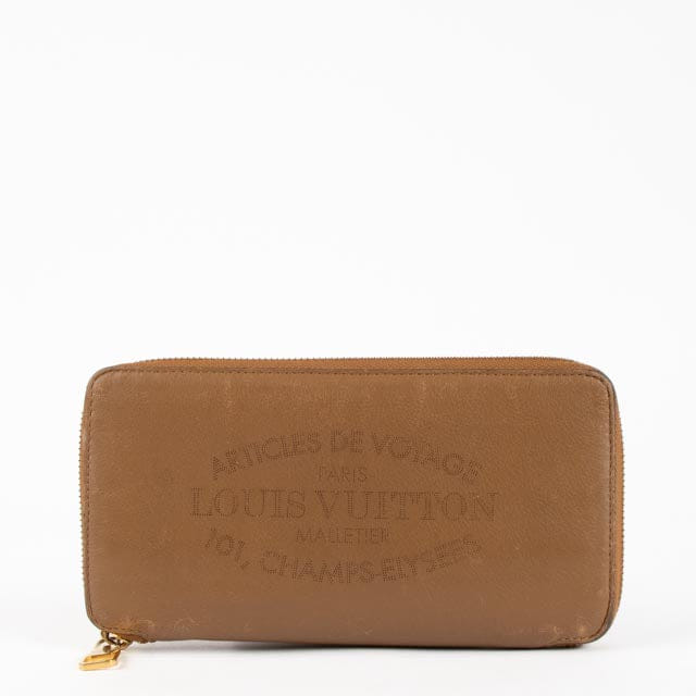 Louis Vuitton Camel Soie Leather Iena Wallet