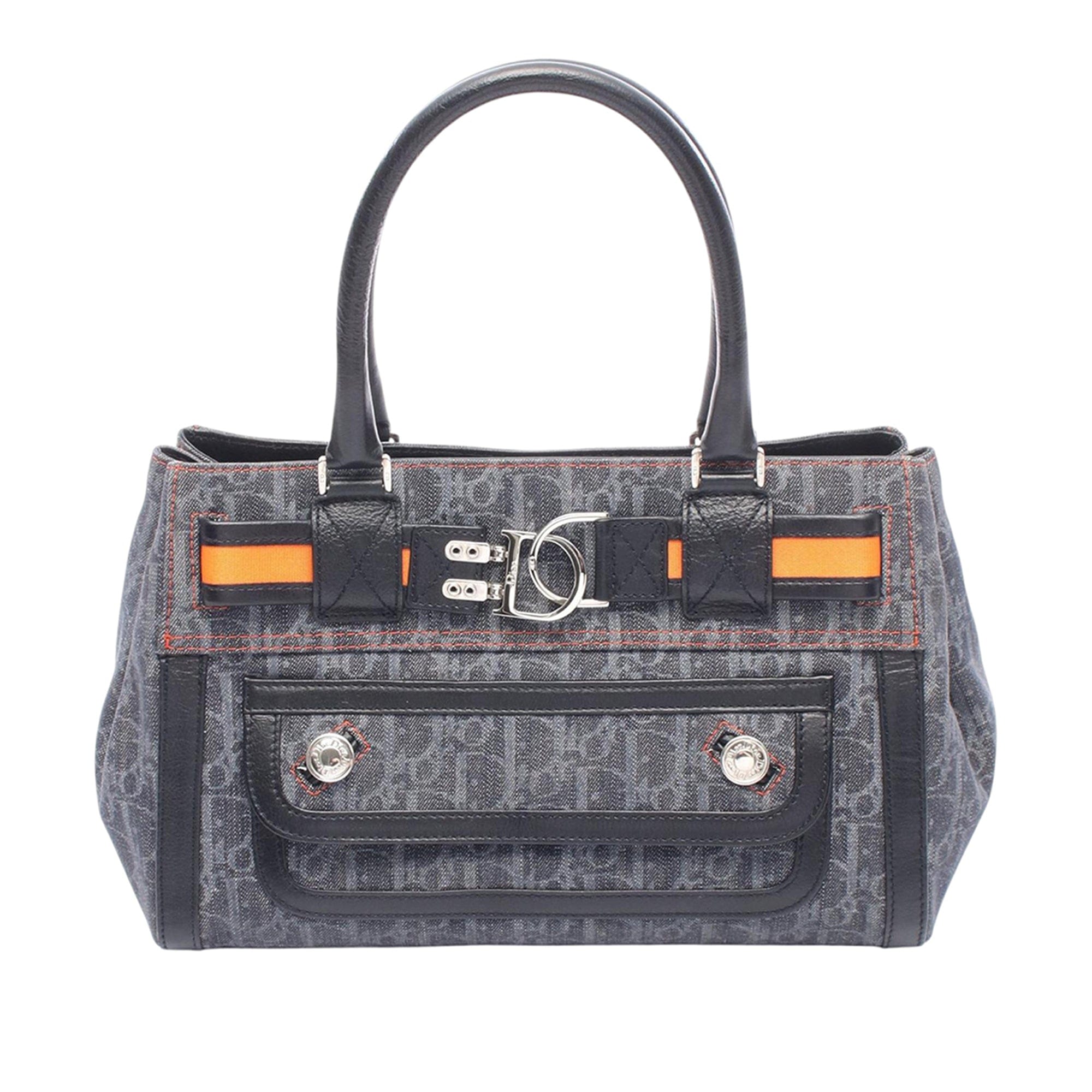 Diorissimo Trotter Denim Flight Handle Bag